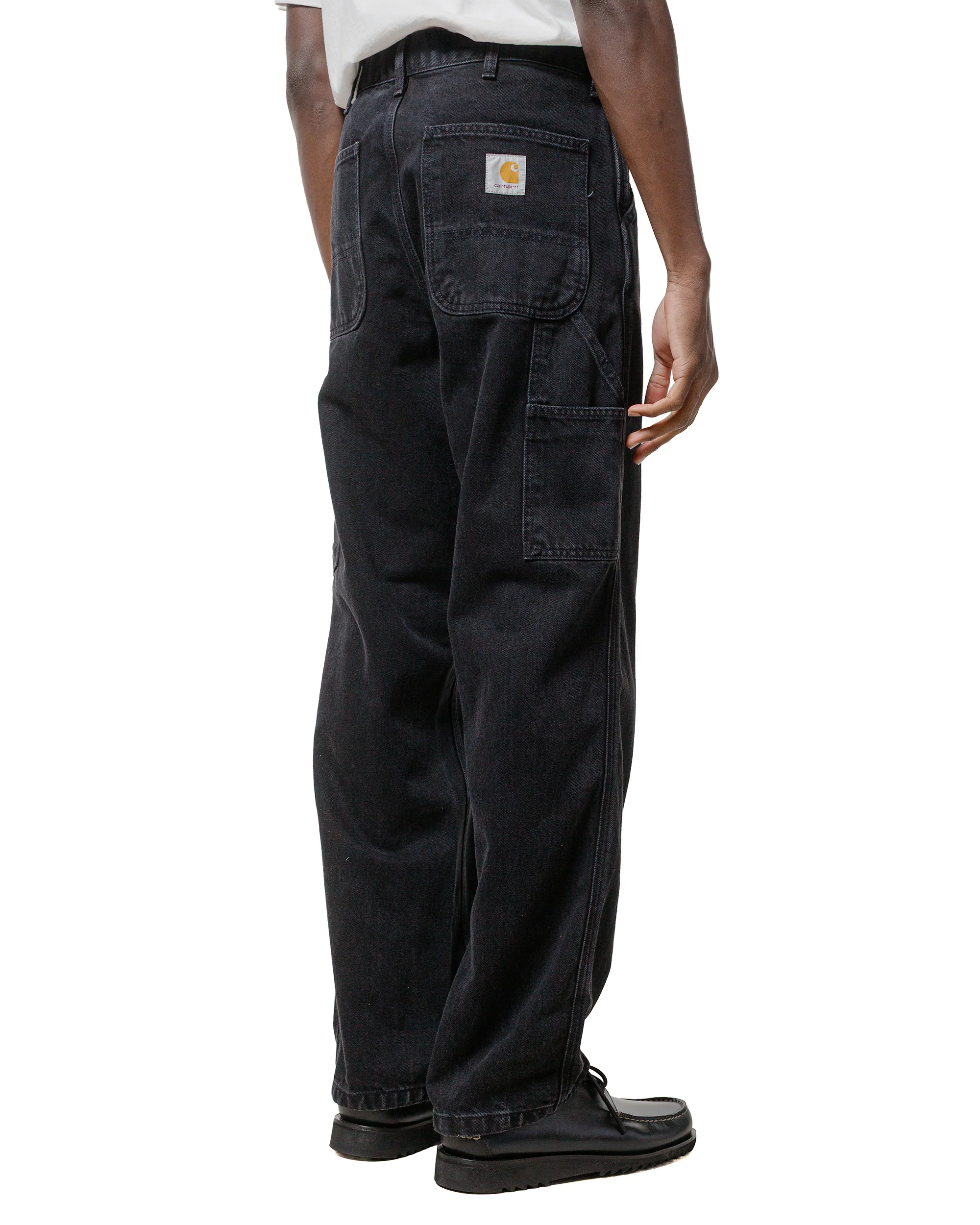 Carhartt W.I.P. Single Knee Pant Black Stone Washed - Image 3