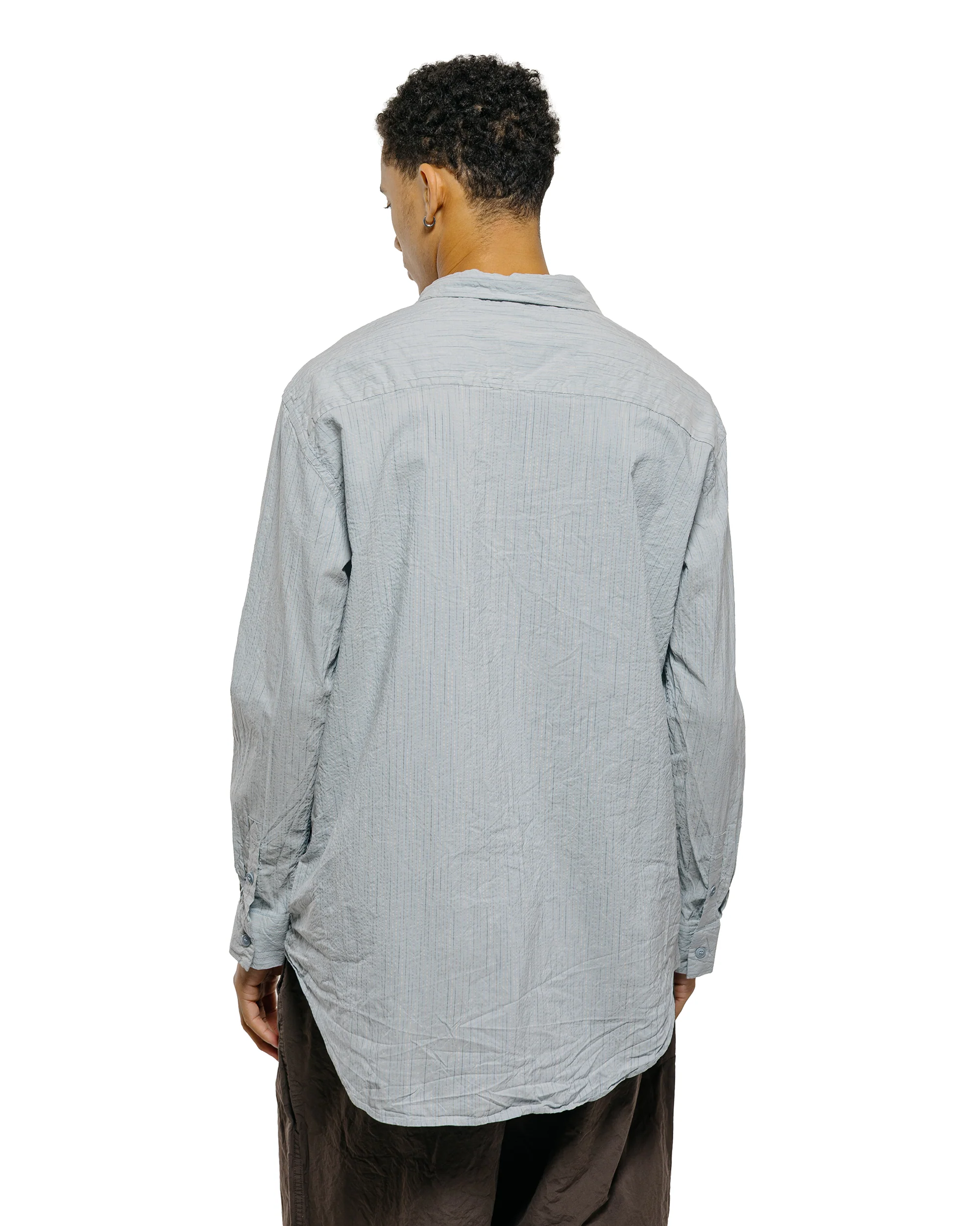 CASEY CASEY Fabiano Shirt Wind Stripe Blue Stripe - Image 3