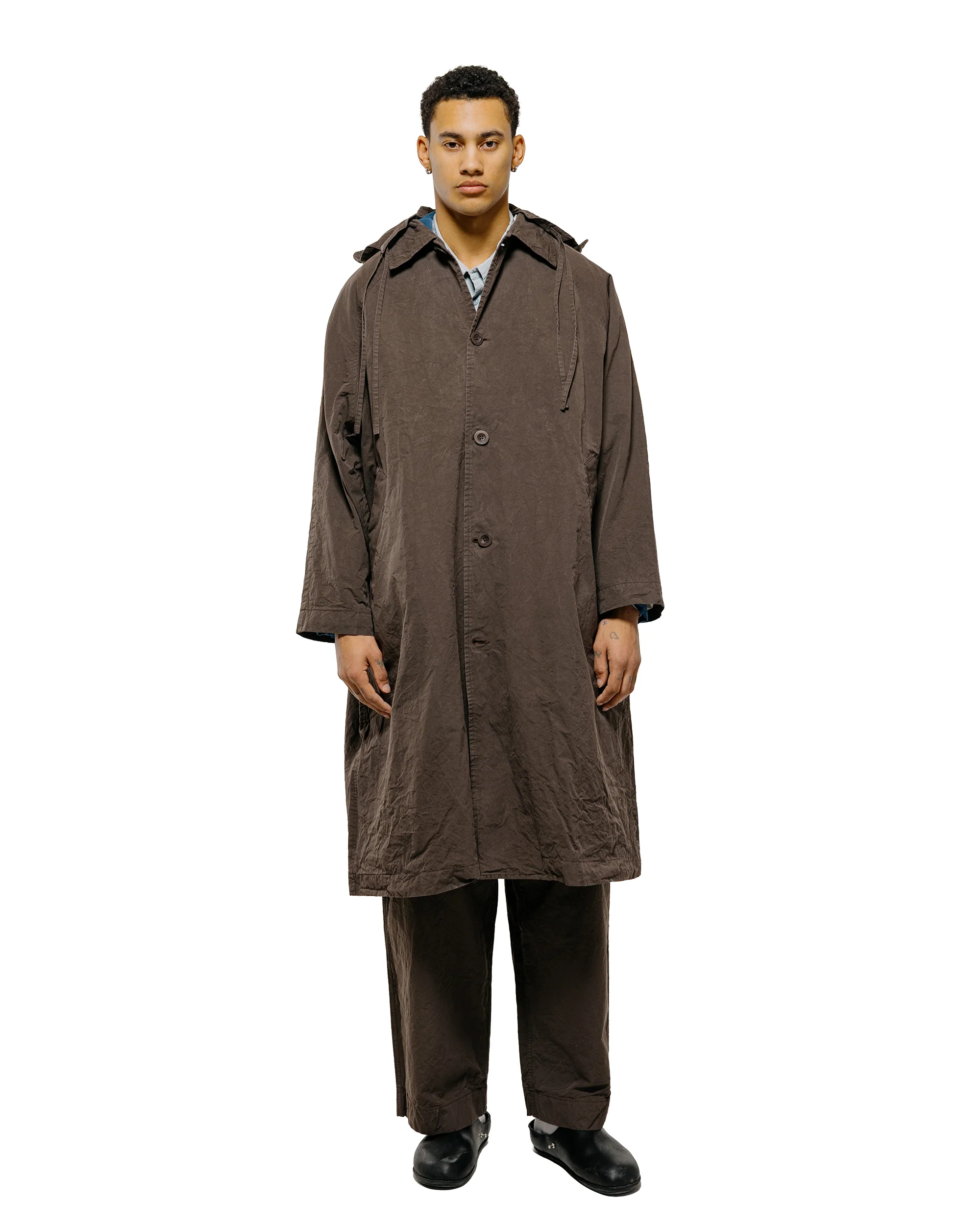 CASEY CASEY Yak Hoodie Coat Tough Cot Earth - Image 2