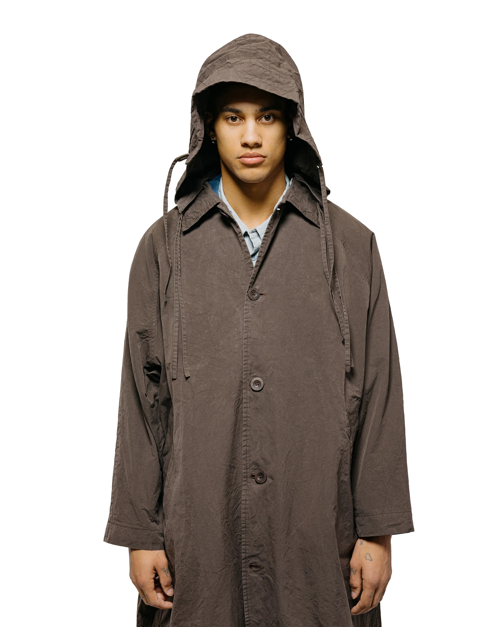 CASEY CASEY Yak Hoodie Coat Tough Cot Earth - Image 3