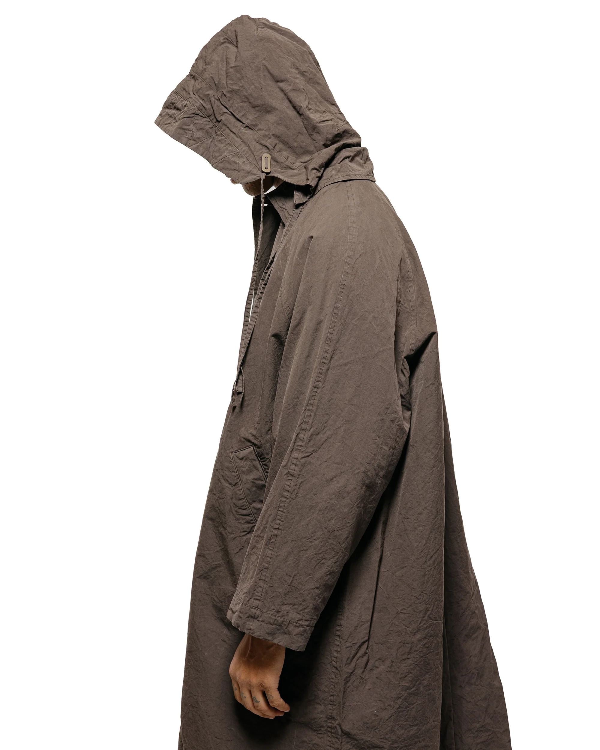 CASEY CASEY Yak Hoodie Coat Tough Cot Earth - Image 4