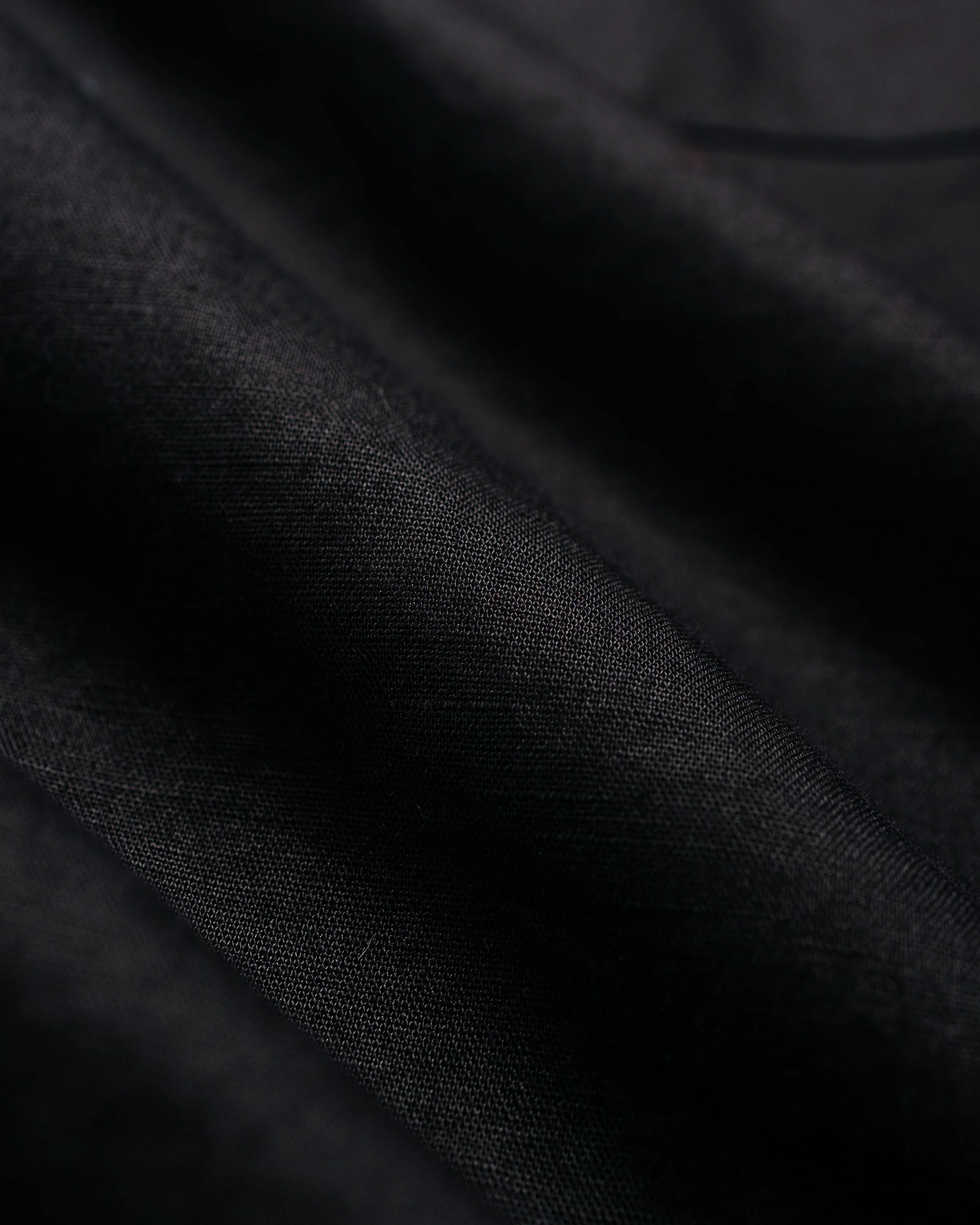 CIOTA Regular Collar Shirt Cotton/Linen Black - Image 6