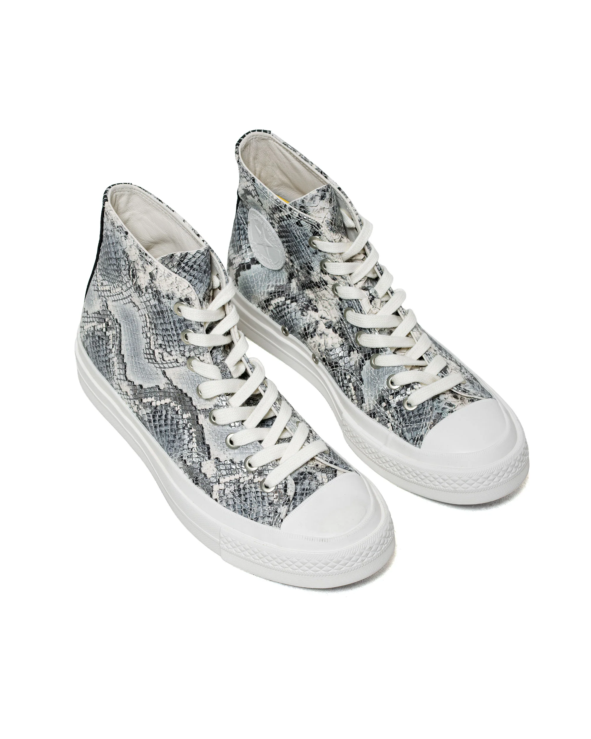 Converse CTAS First String Hi A18412C Silver/Snow White/Black - Image 2