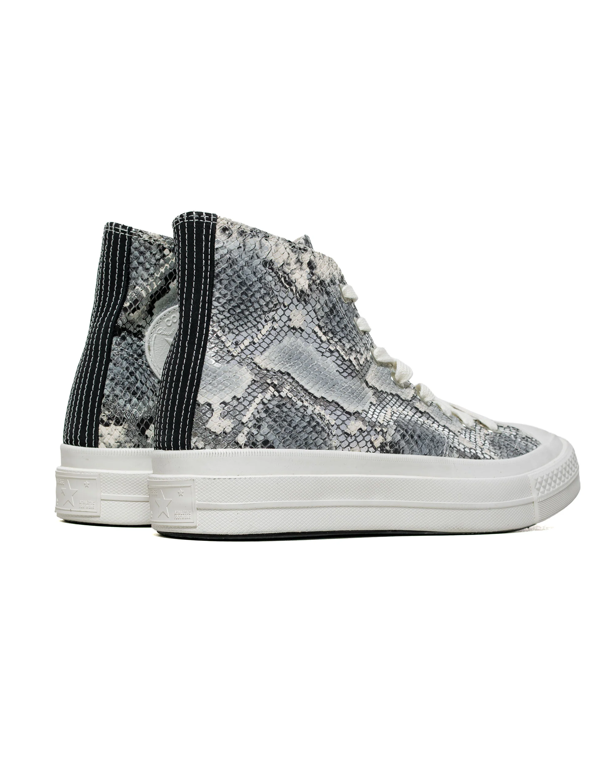 Converse CTAS First String Hi A18412C Silver/Snow White/Black - Image 3
