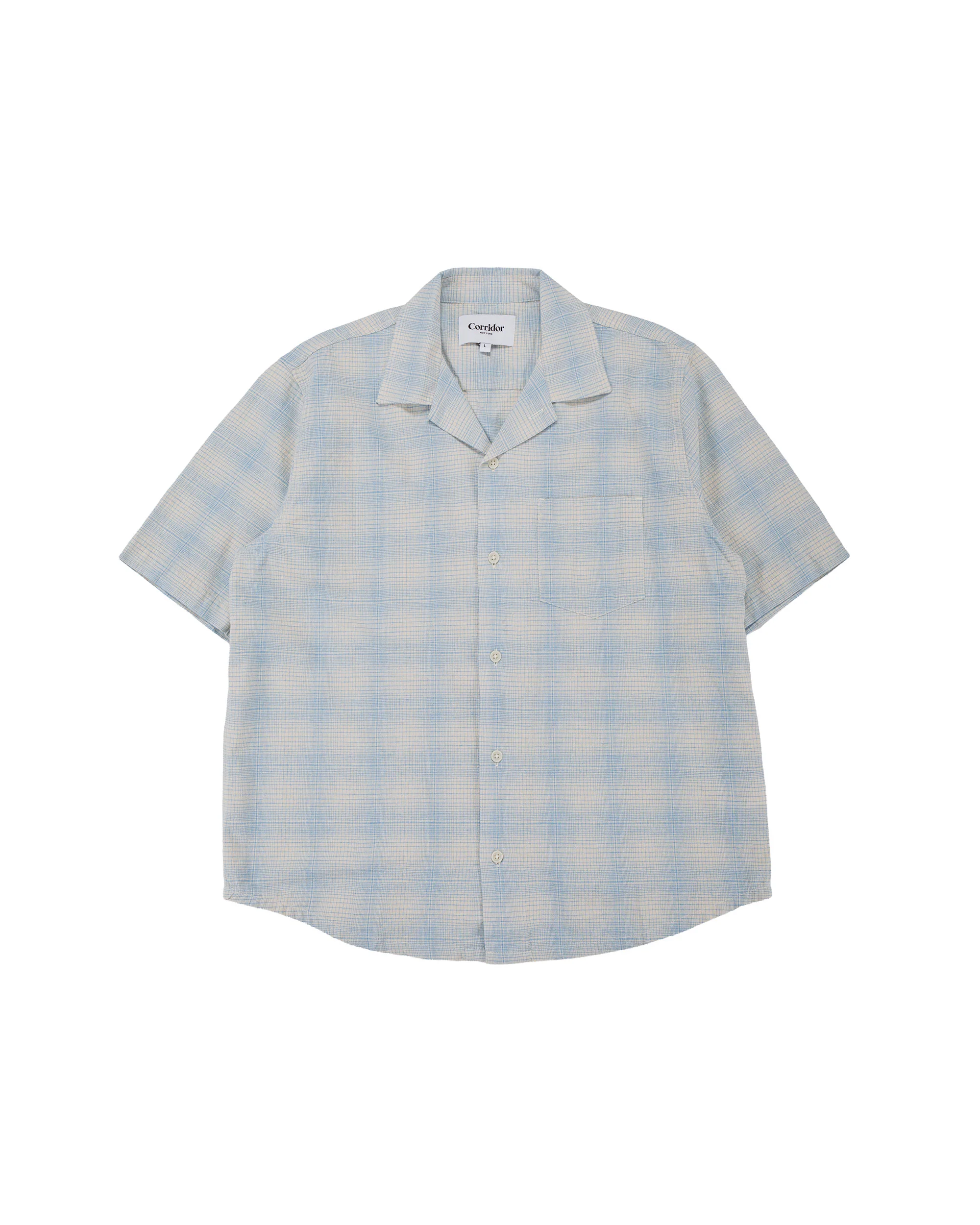 Corridor Linen Plaid SS Light Blue