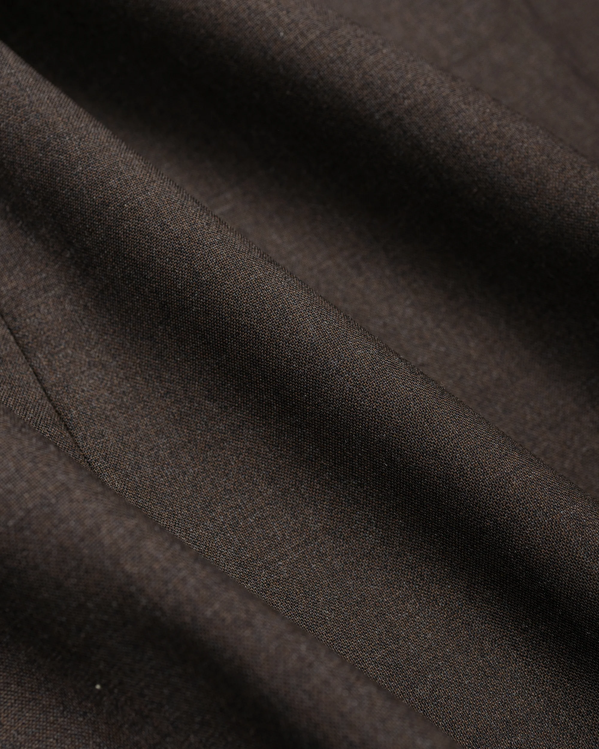 De Bonne Facture Naturalist Shorts Super 130's Cold Wool Bark Brown - Image 6