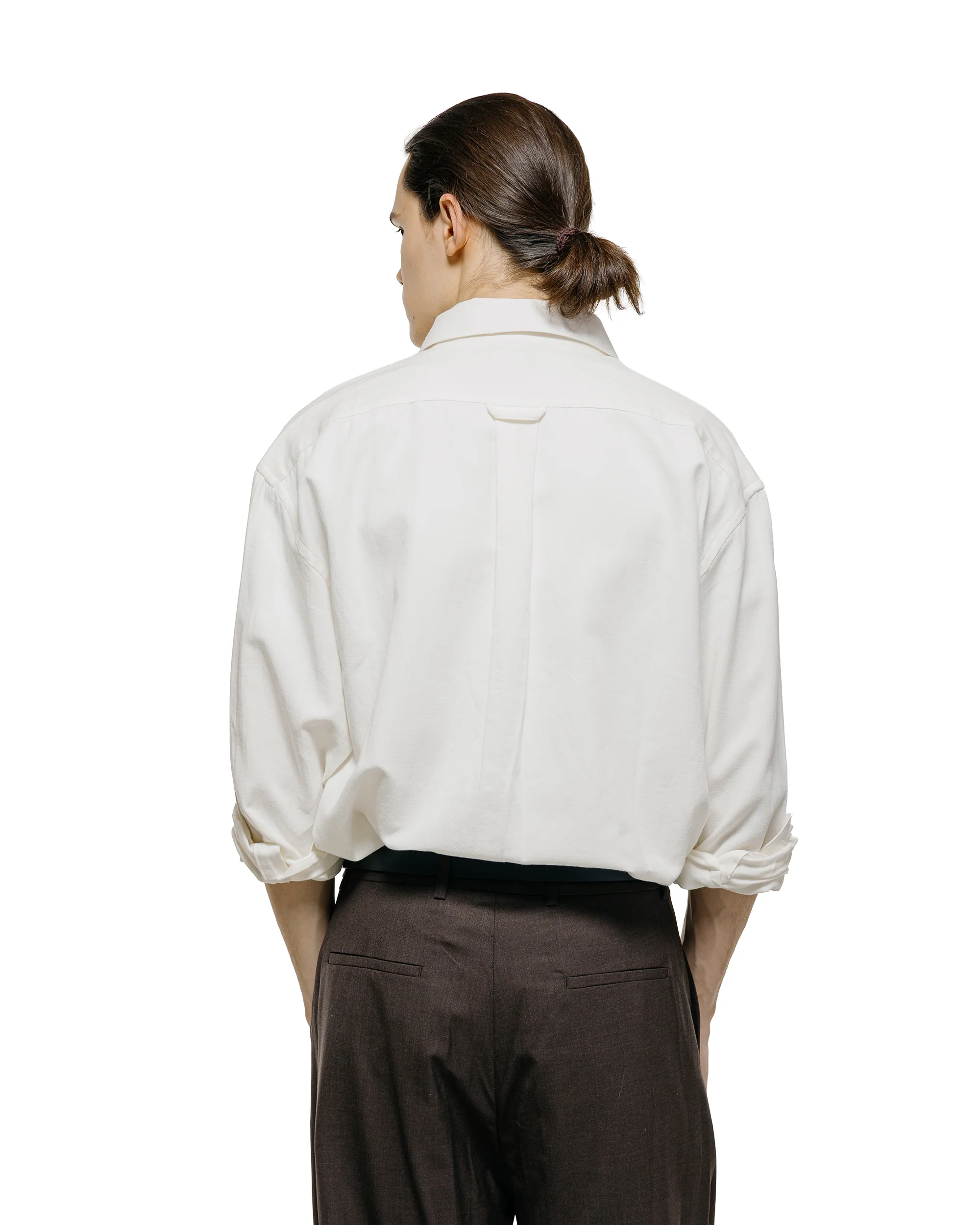 De Bonne Facture Oversized Shirt Cotton Hemp White - Image 3