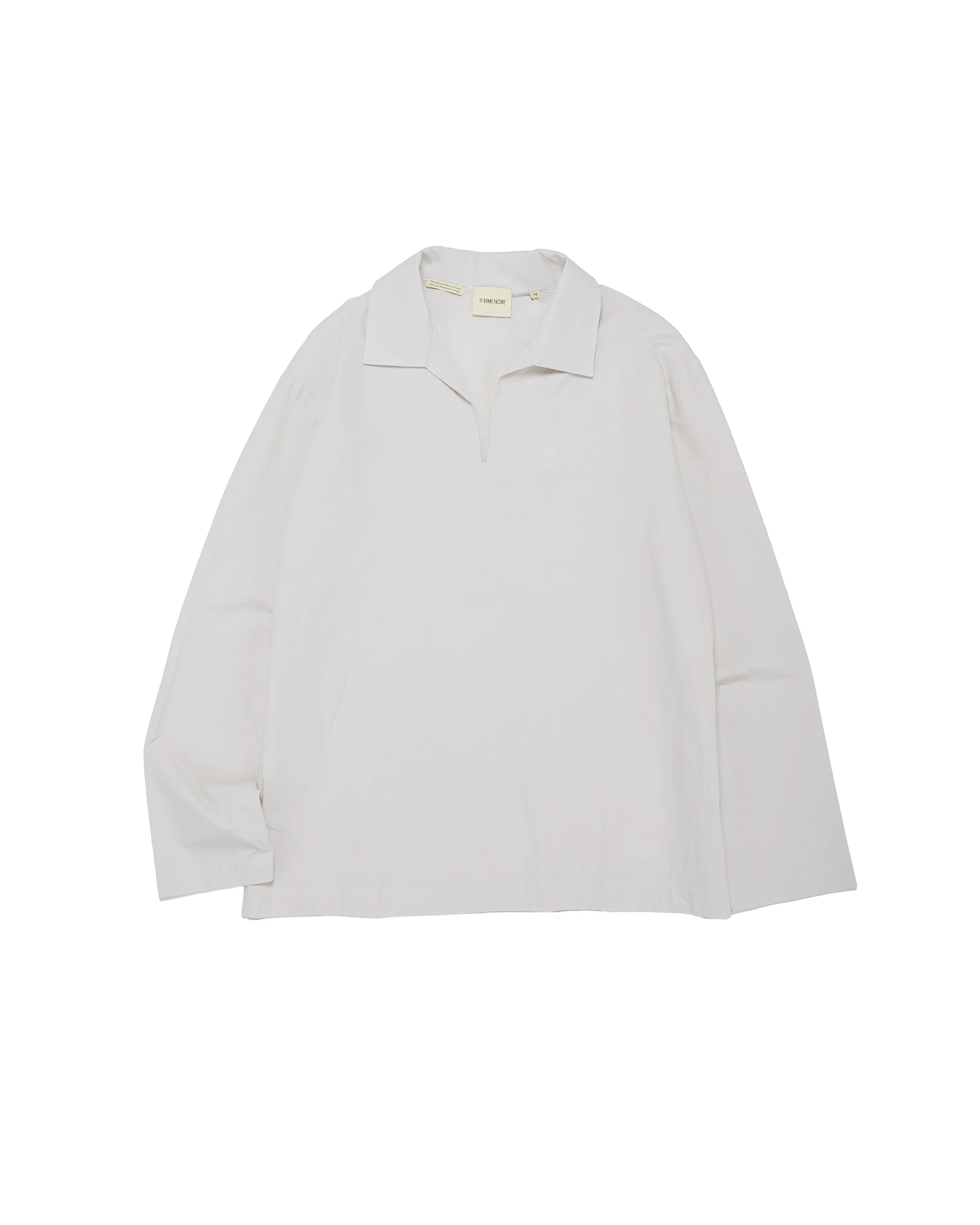 De Bonne Facture Vareuse Organic Cotton Mineral White
