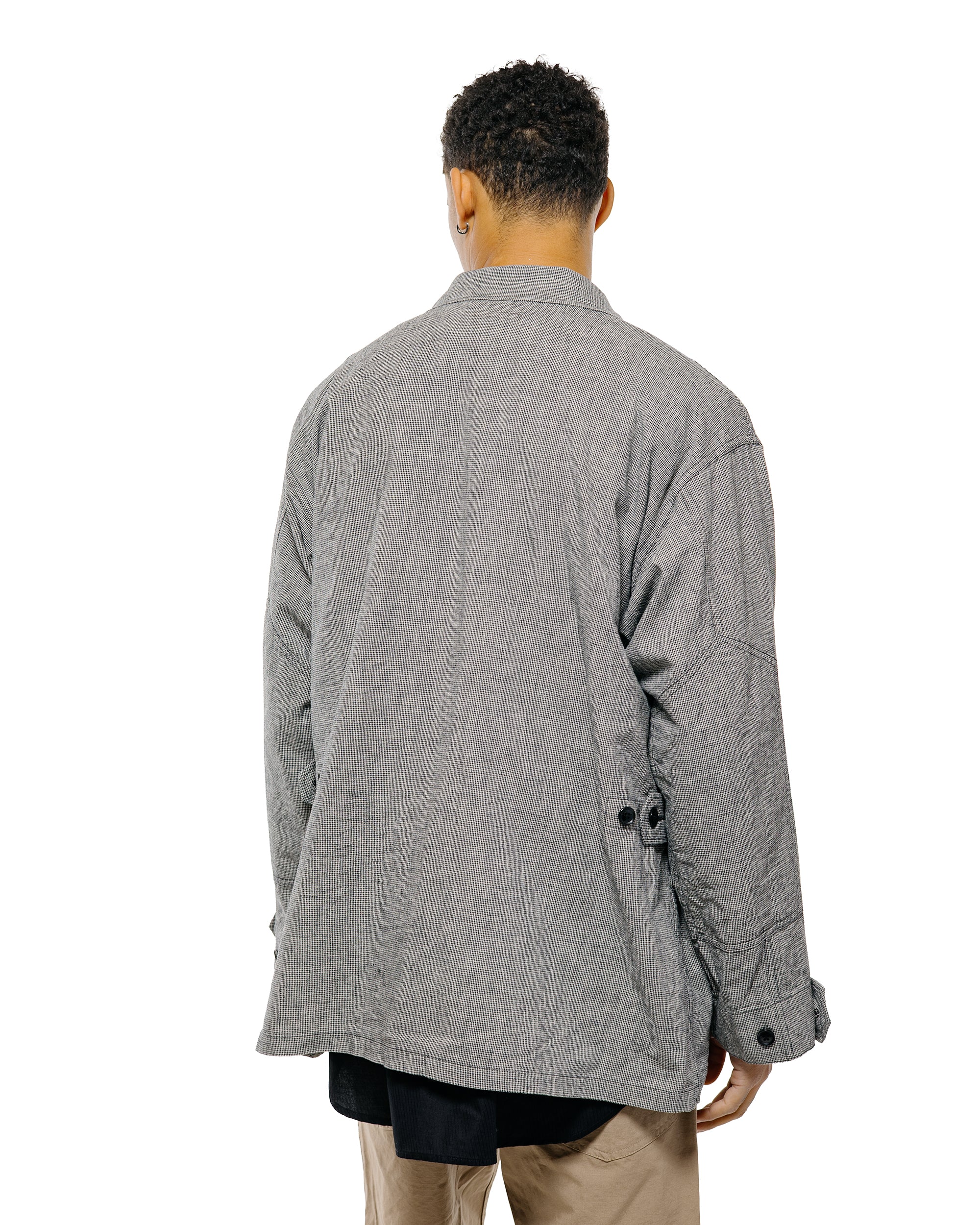 Engineered Garments BDU Jacket Black/Grey CL Houndstooth - Image 3