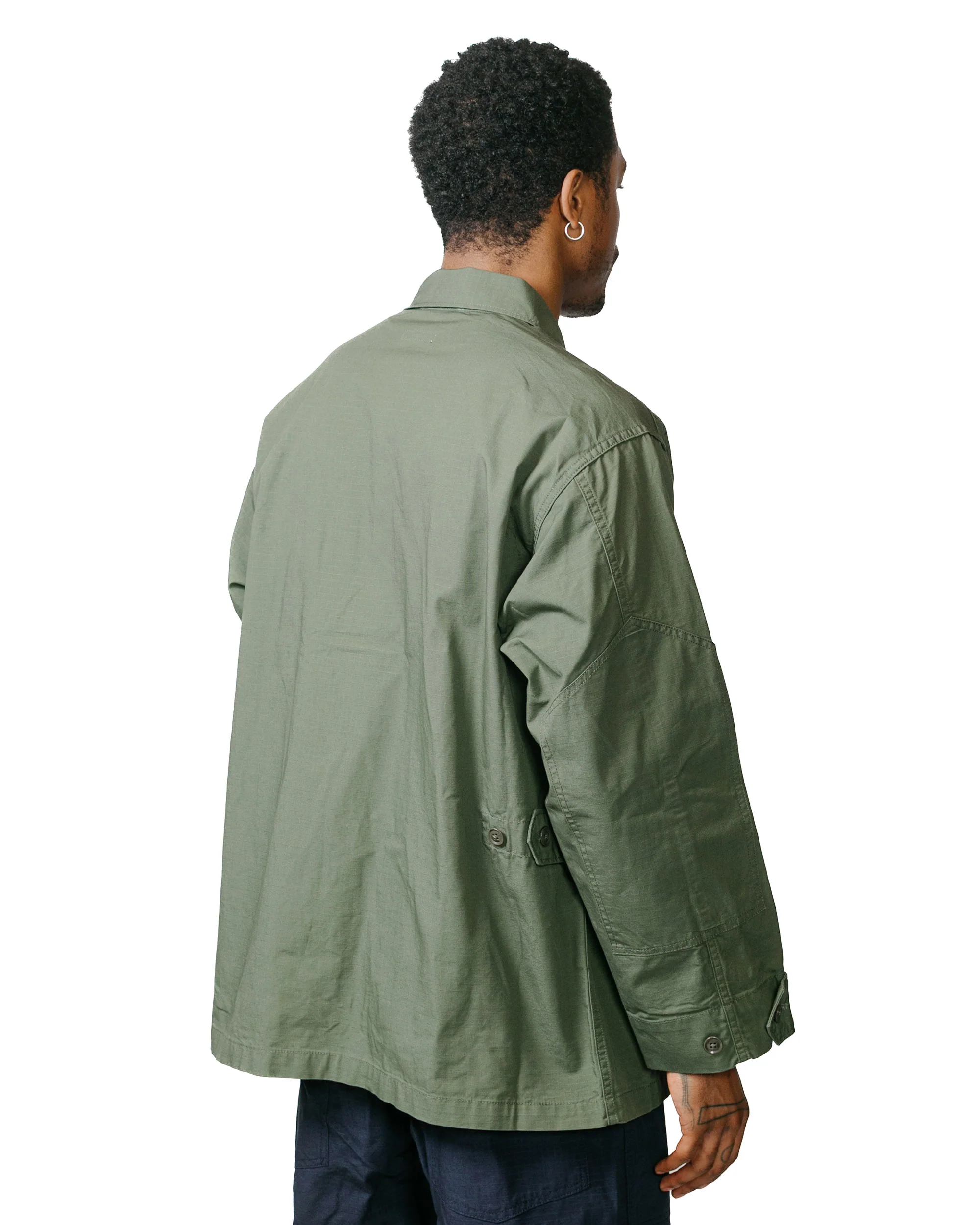 Engineered Garments BDU Jacket Olive Cotton Ripstop - Image 3