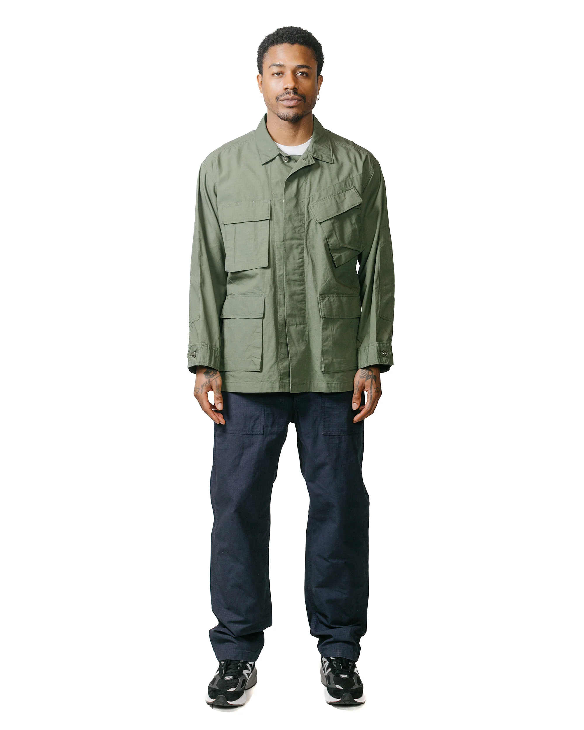 Engineered Garments BDU Jacket Olive Cotton Ripstop - Image 4