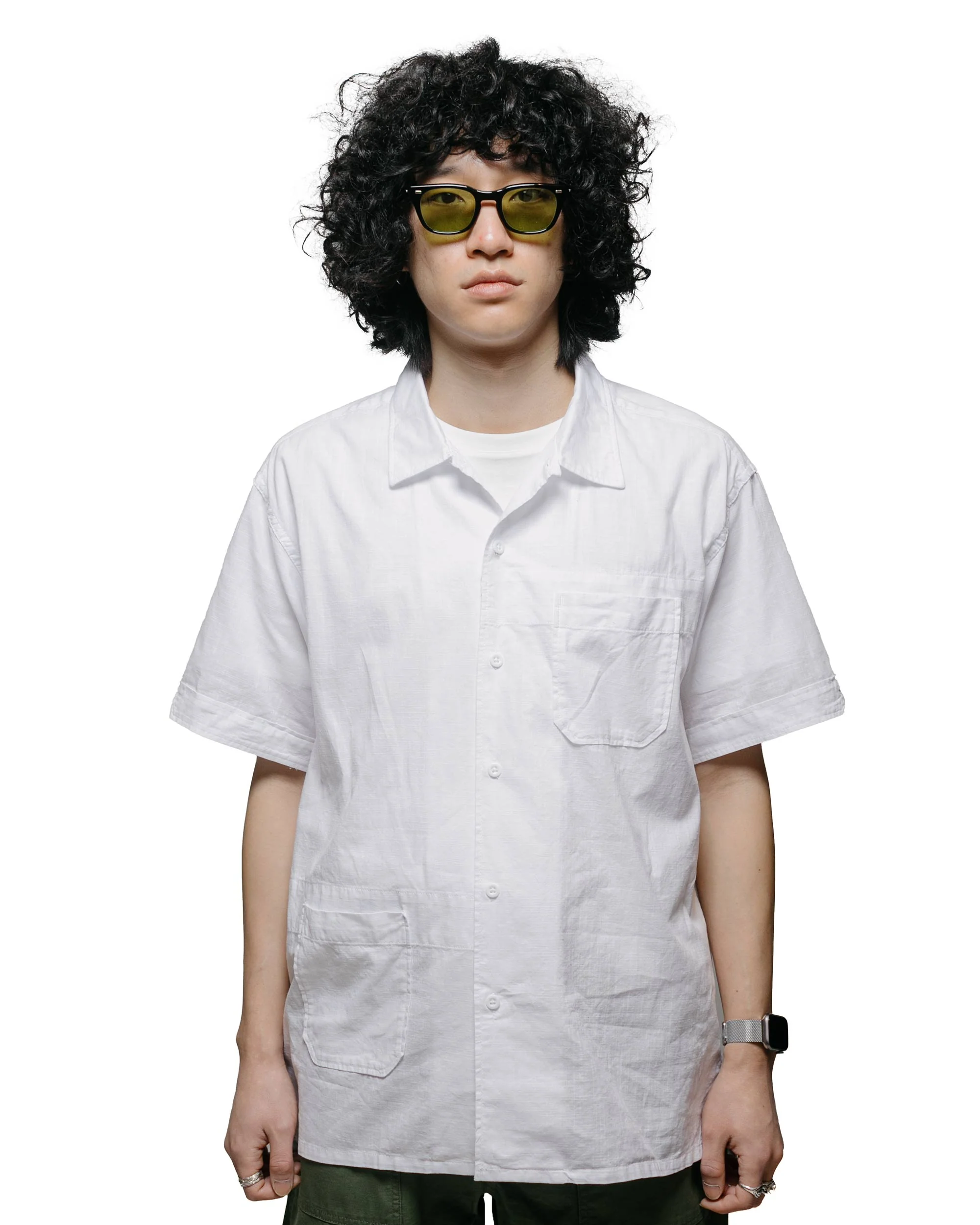 Engineered Garments Camp Shirt White Cotton Handkerchief - Image 2