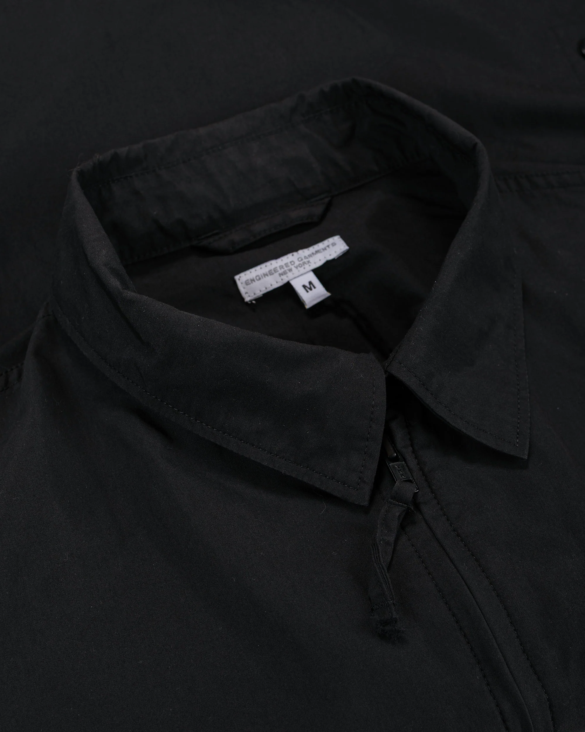 Engineered Garments Claigton Jacket Black Lt.Weight Nyco Poplin - Image 5