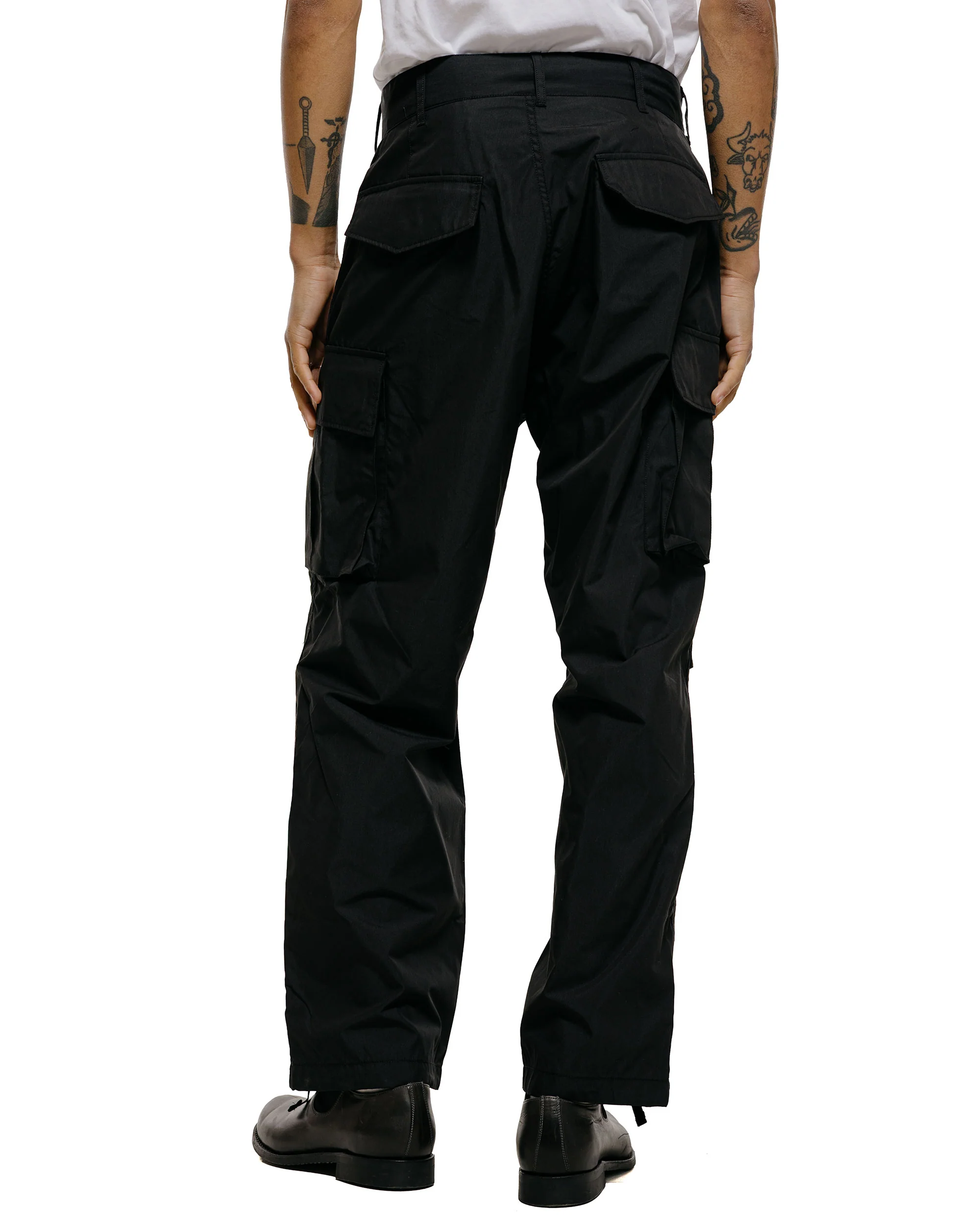 Engineered Garments FA Pant Black Lt.Weight Nyco Poplin - Image 3