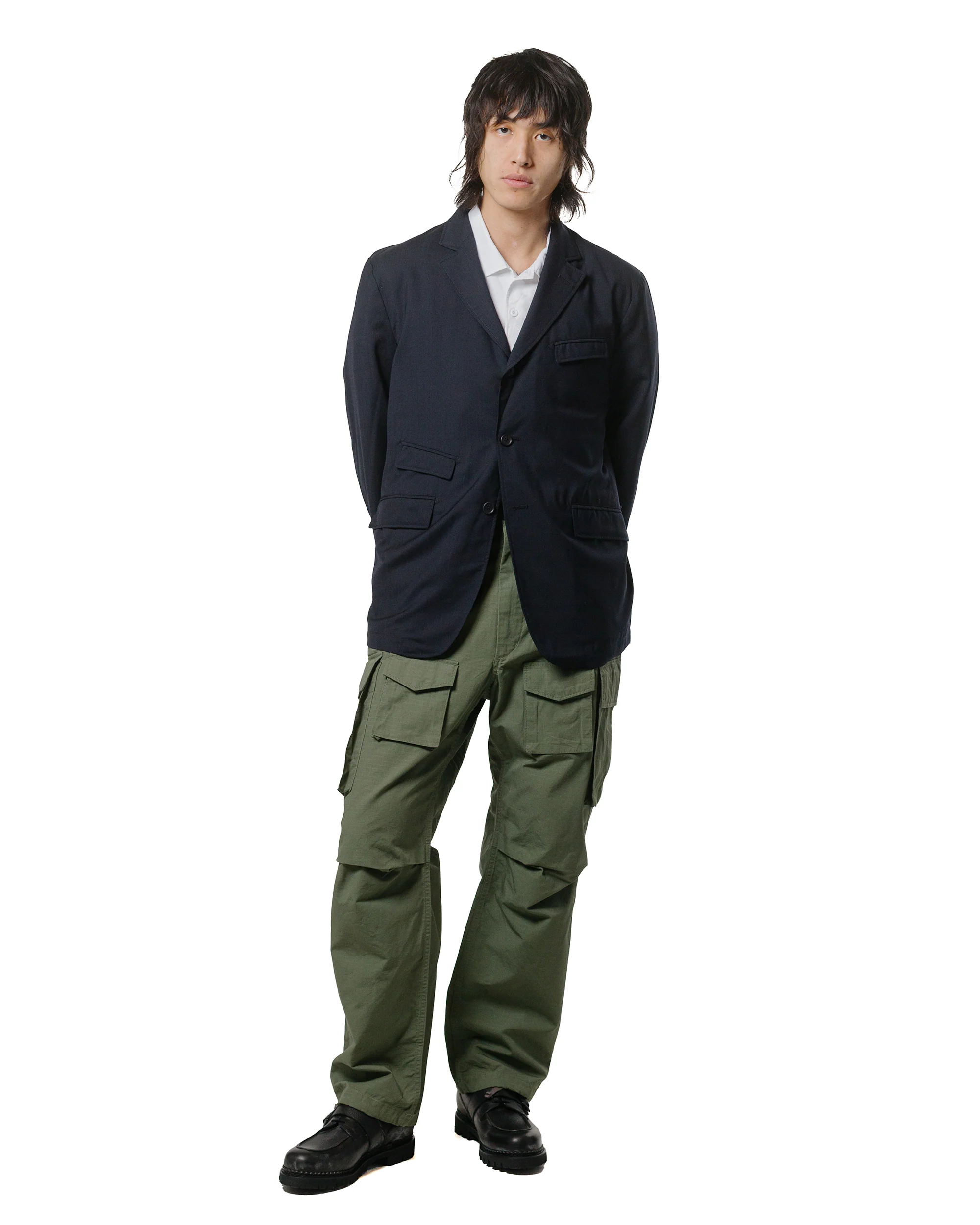 Engineered Garments FA Pant Olive Cotton Ripstop - Image 4