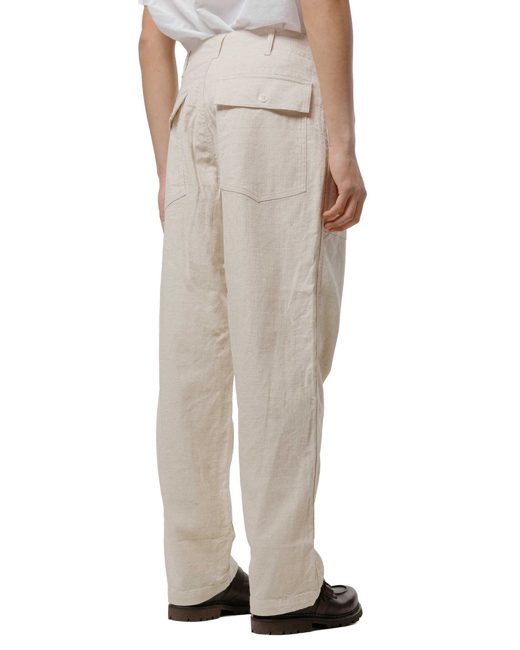 Engineered Garments Fatigue Pant Natural CL Java Cloth - Image 3