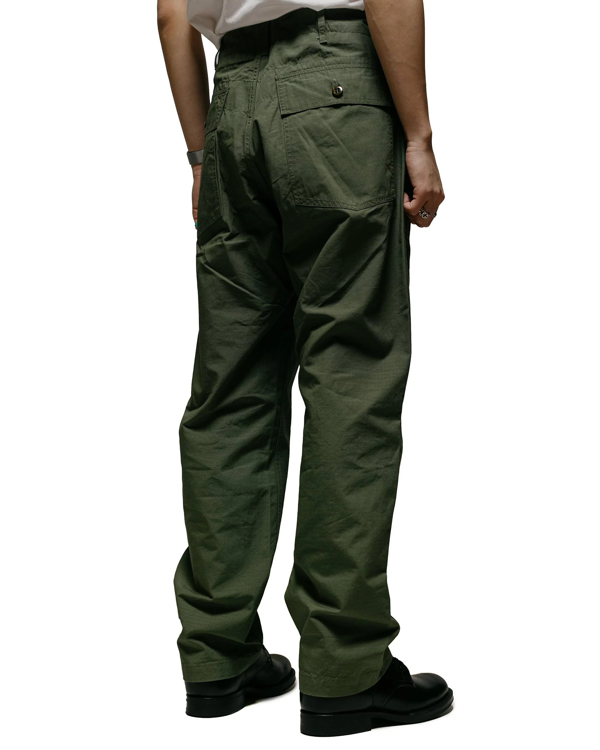 Engineered Garments Fatigue Pant Olive Cotton Ripstop - Image 3