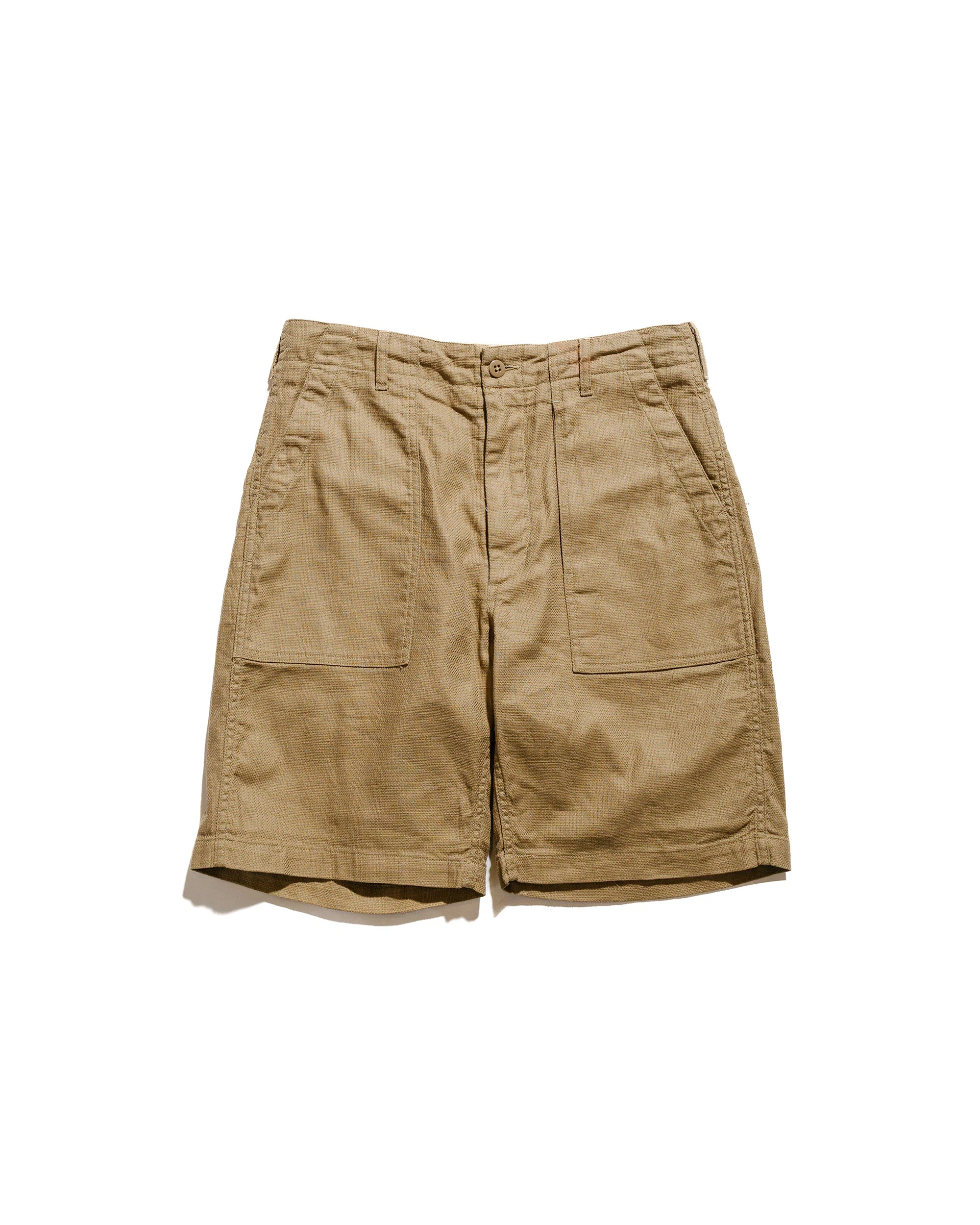 Engineered Garments Fatigue Short Khaki CL Java Cloth