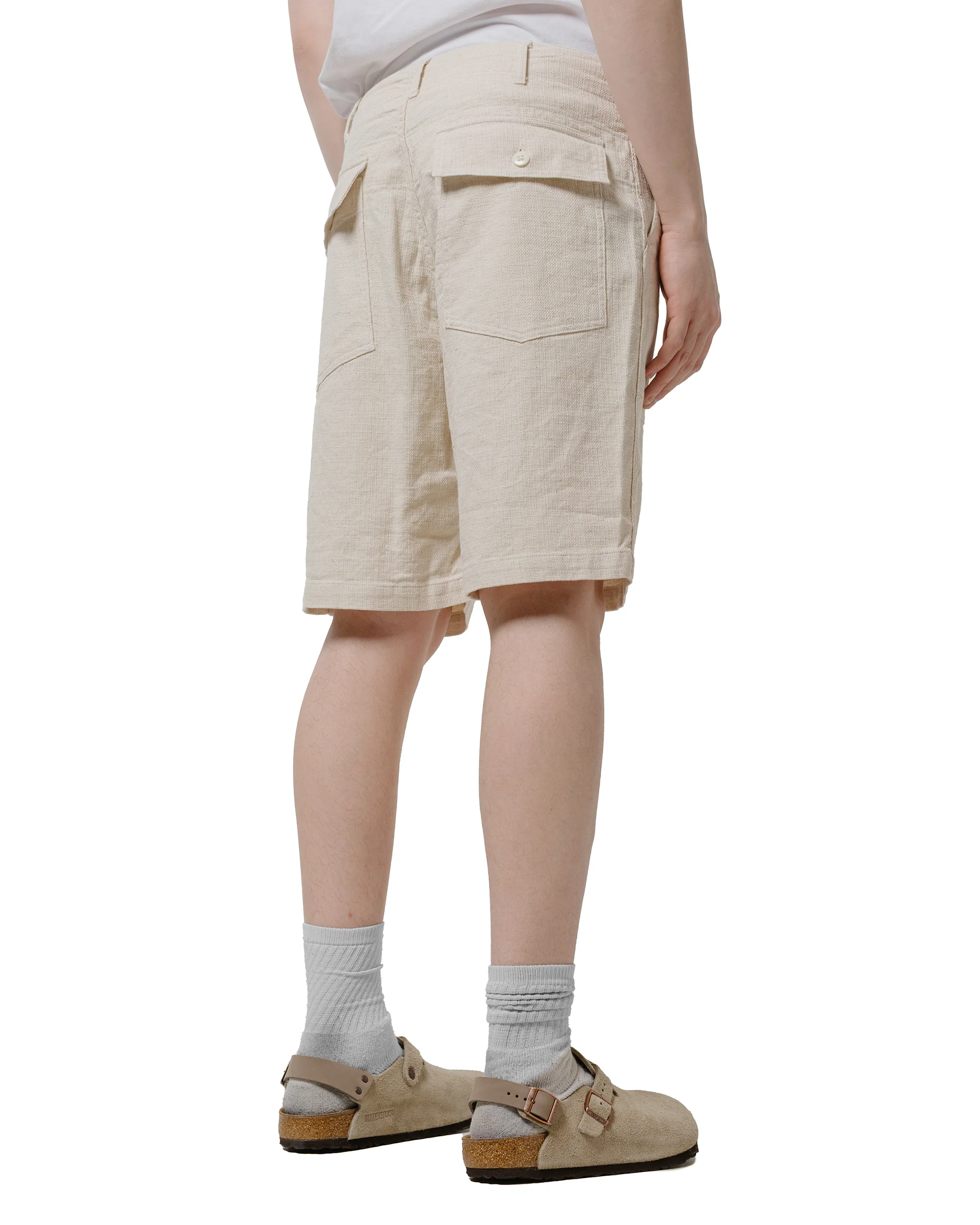 Engineered Garments Fatigue Short Natural CL Java Cloth - Image 3