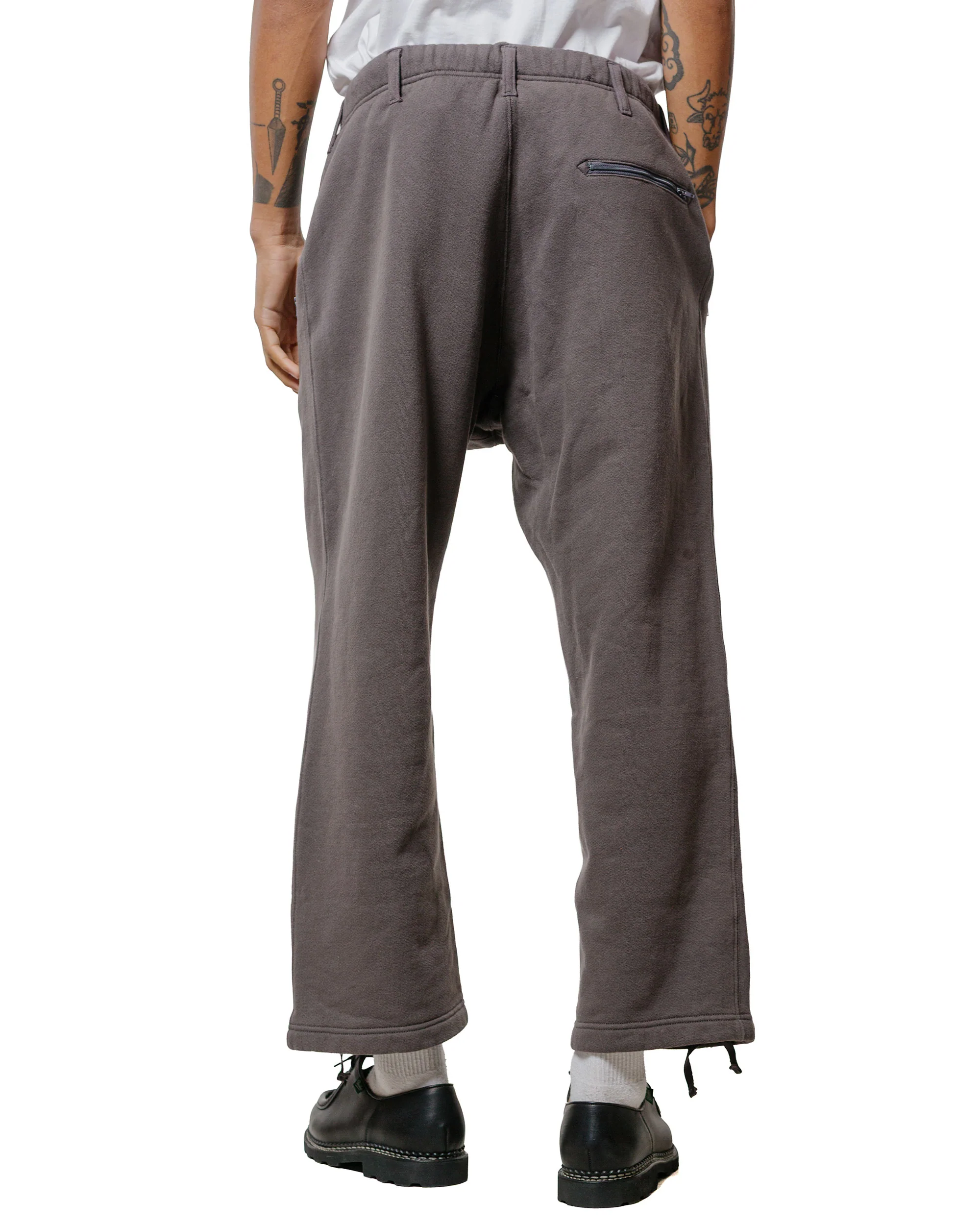 Engineered Garments Knit Leisure Pant Graphite 12oz Cotton Fleece - Image 3