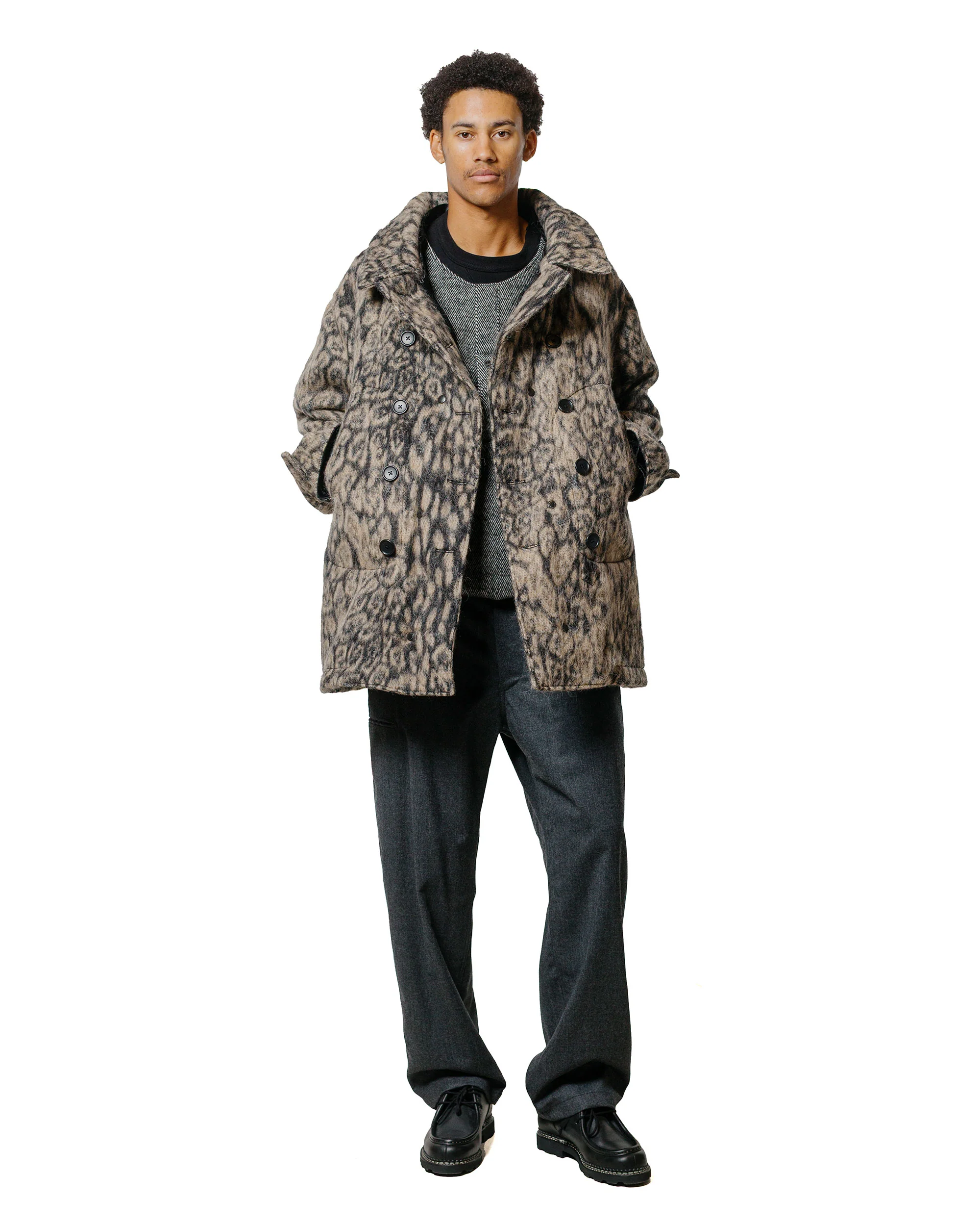 Engineered Garments NNP Pant Charcoal High Count Worsted Wool - Image 4