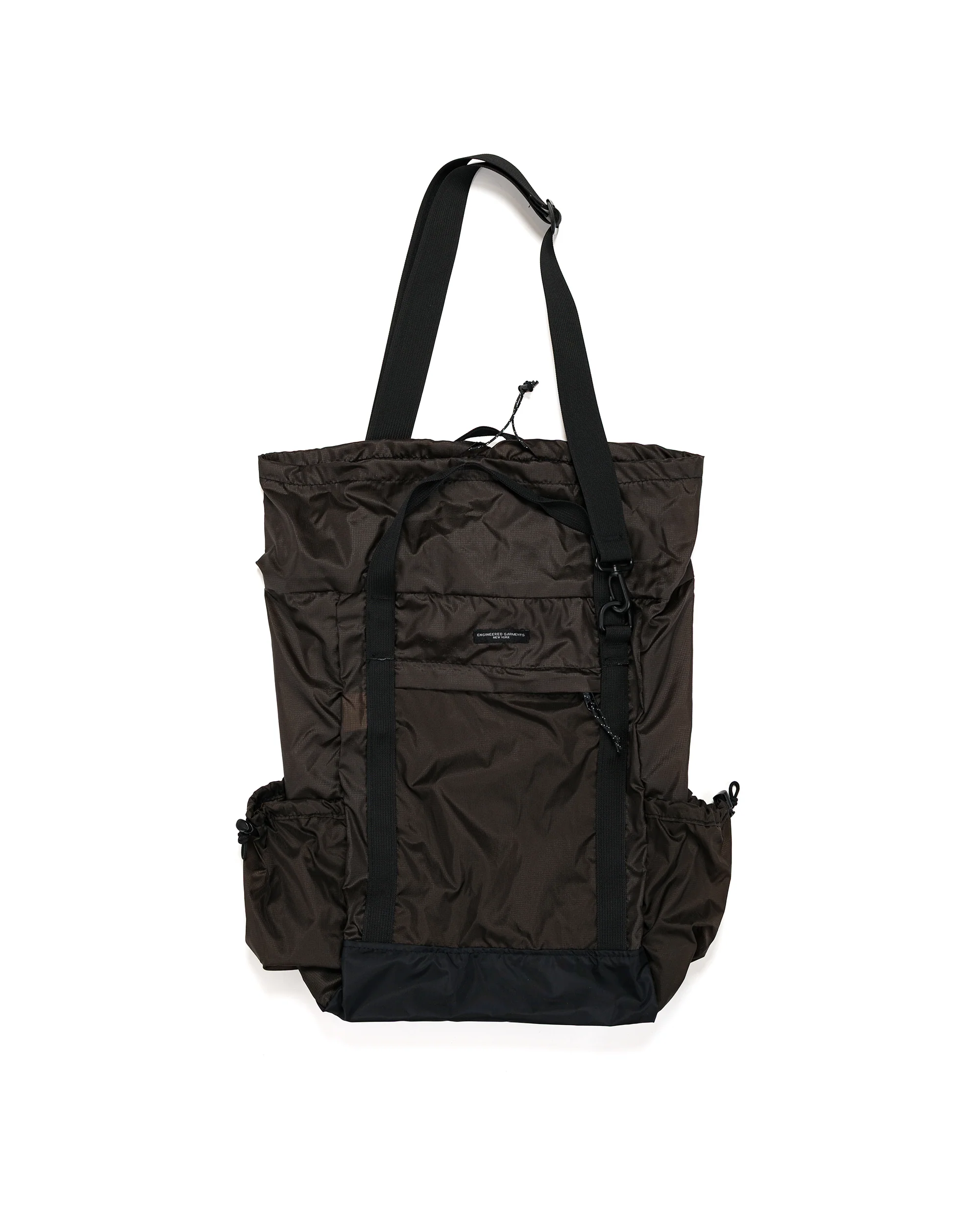 Engineered Garments UL 3 Way Bag Brown Nylon Micro Ripstop