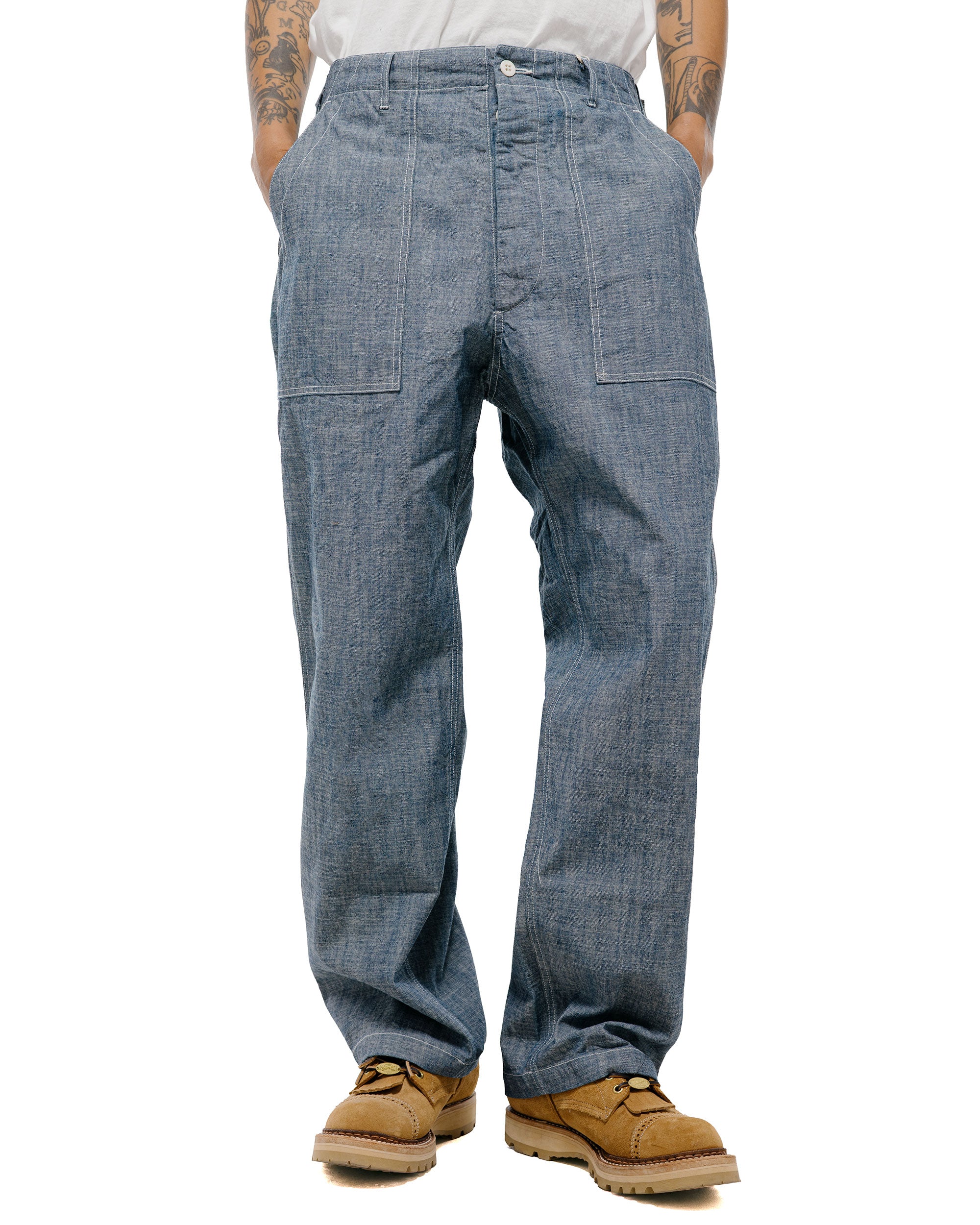 Engineered Garments Workaday Fatigue Pant Indigo 10oz Sea Canvas - Image 2