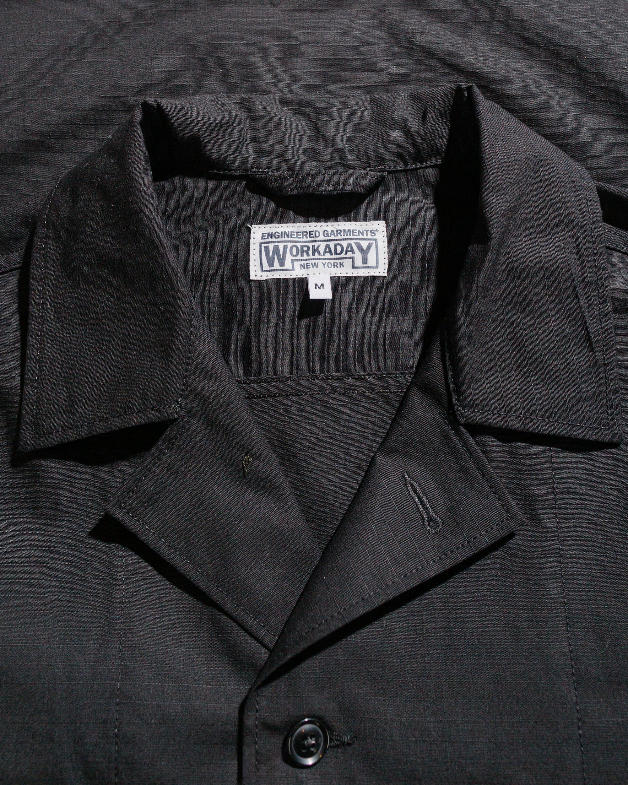 Engineered Garments Workaday Sea Bees Jacket Black Cotton Ripstop - Image 5