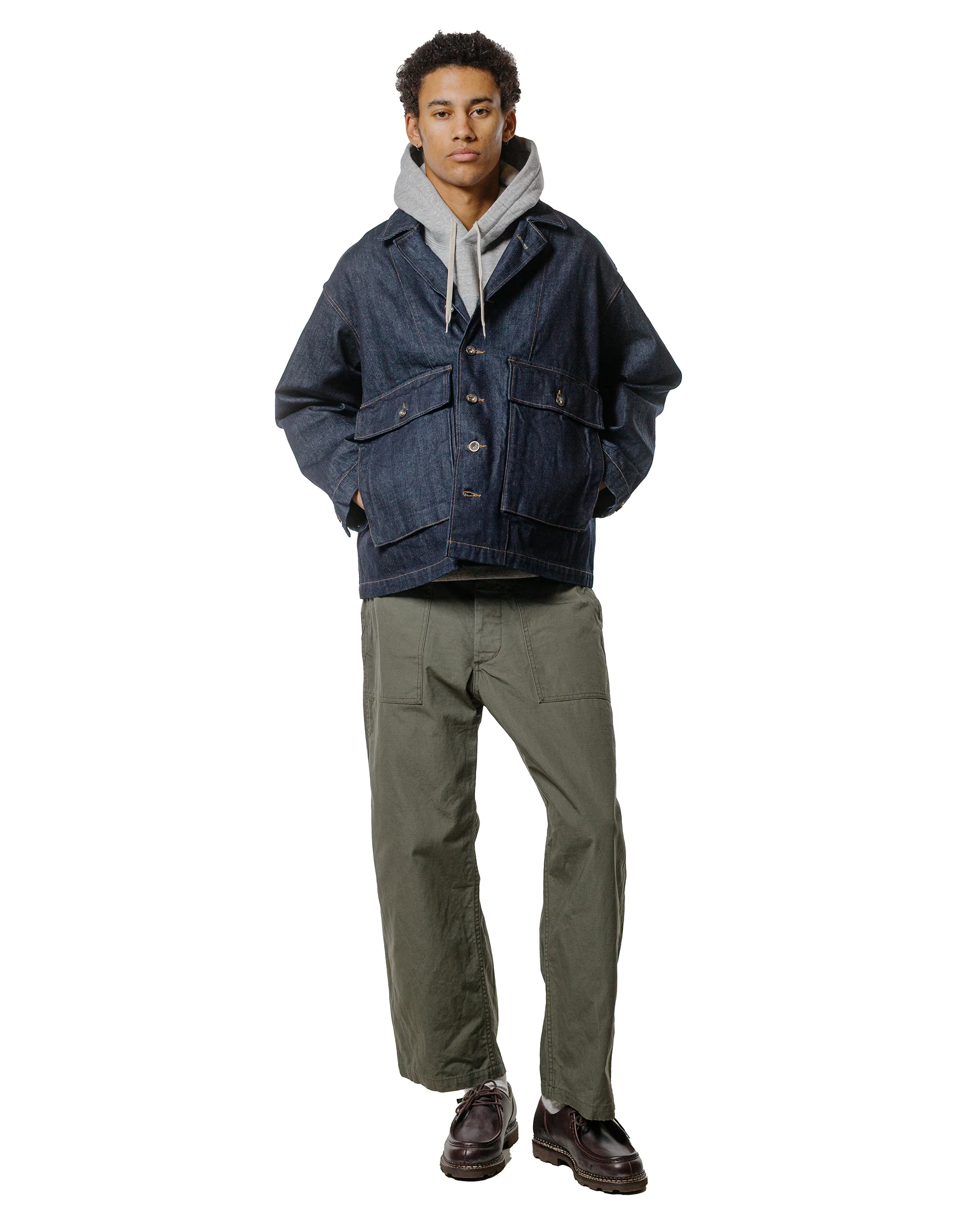 Engineered Garments Workaday Sea Bees Jacket Indigo 12oz Cone Denim - Image 4