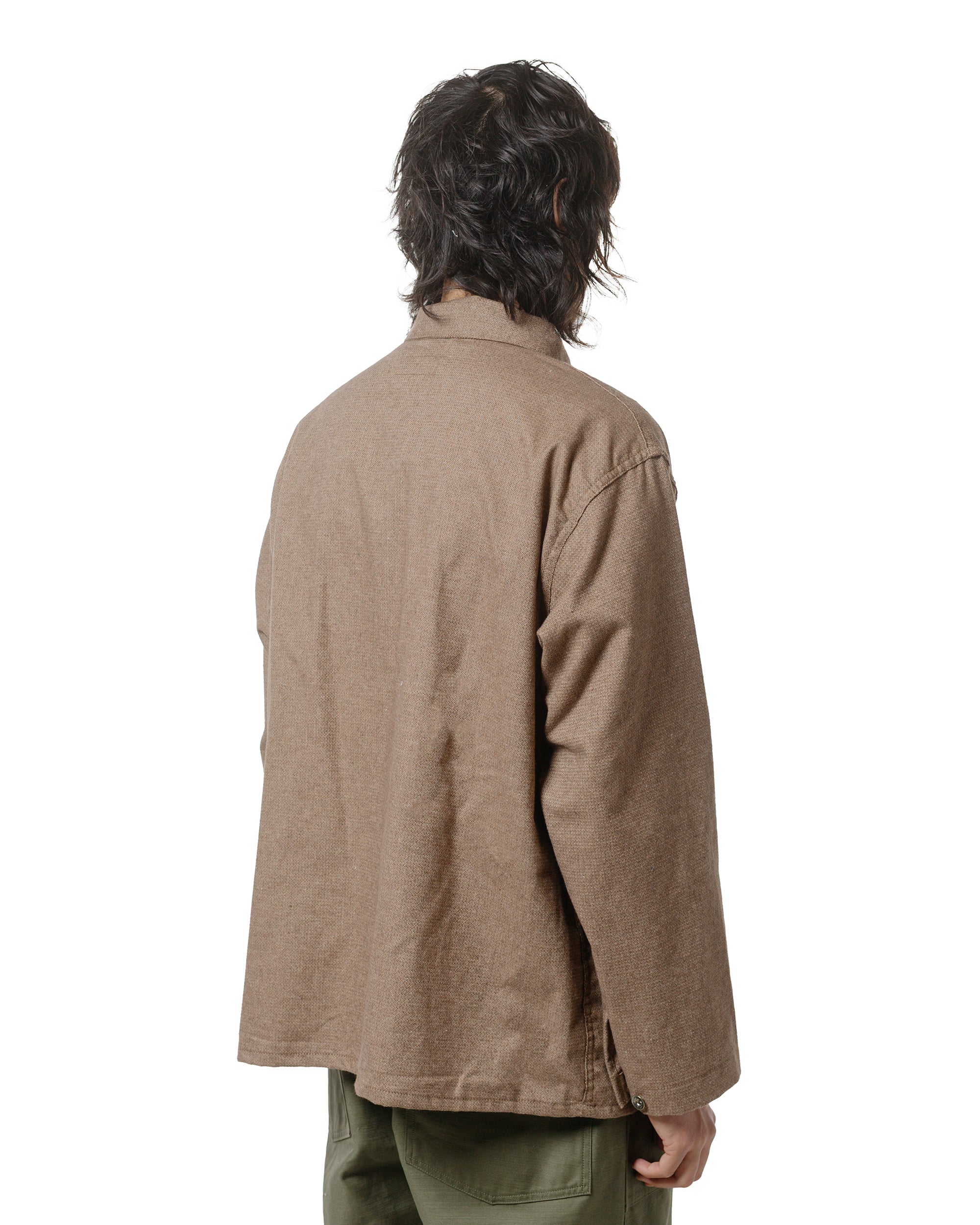 Engineered Garments Workaday Utility Jacket Brown CP Homespun - Image 3