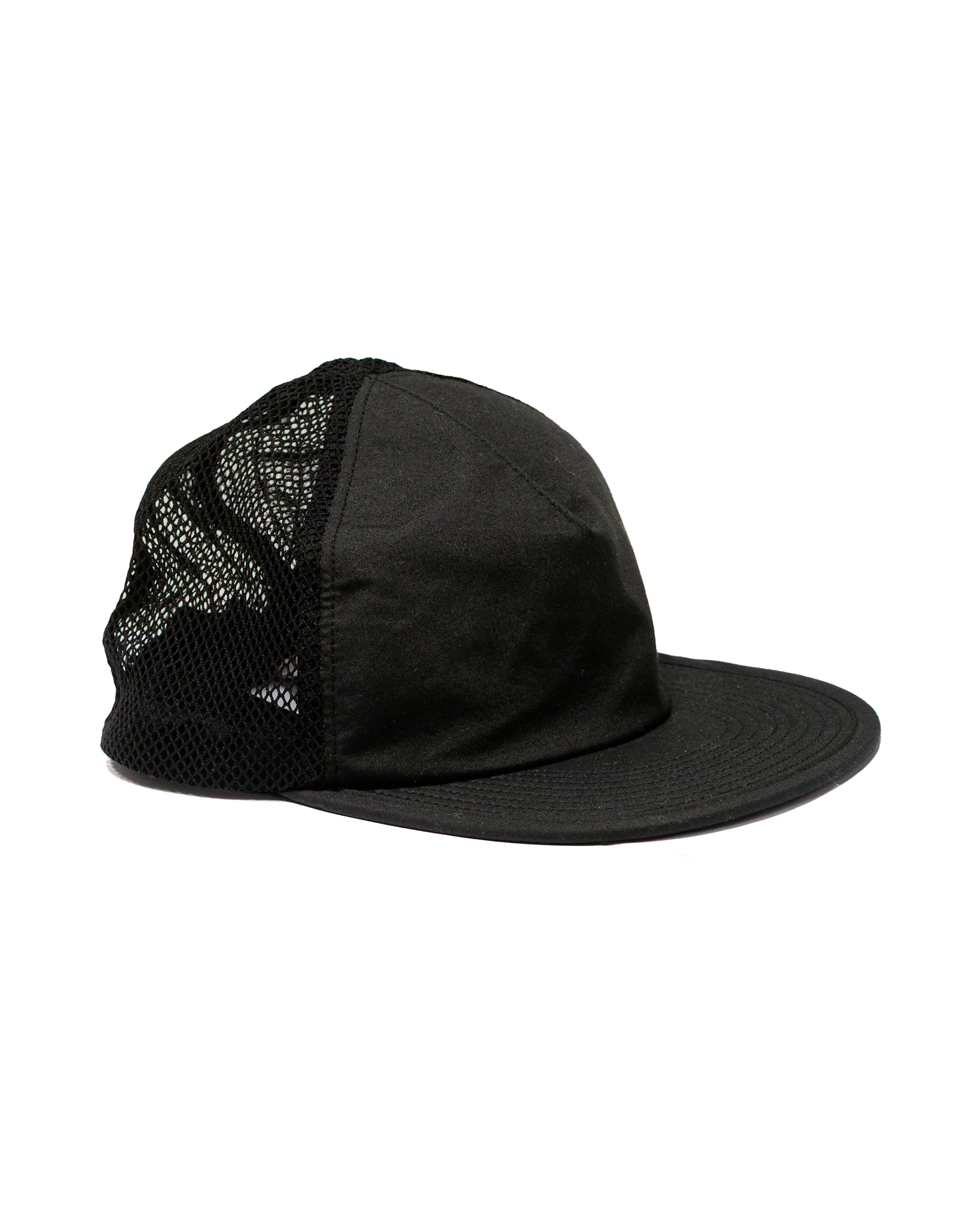Found Feather 5 Panel Baseball Cap Typewriter Cloth Black