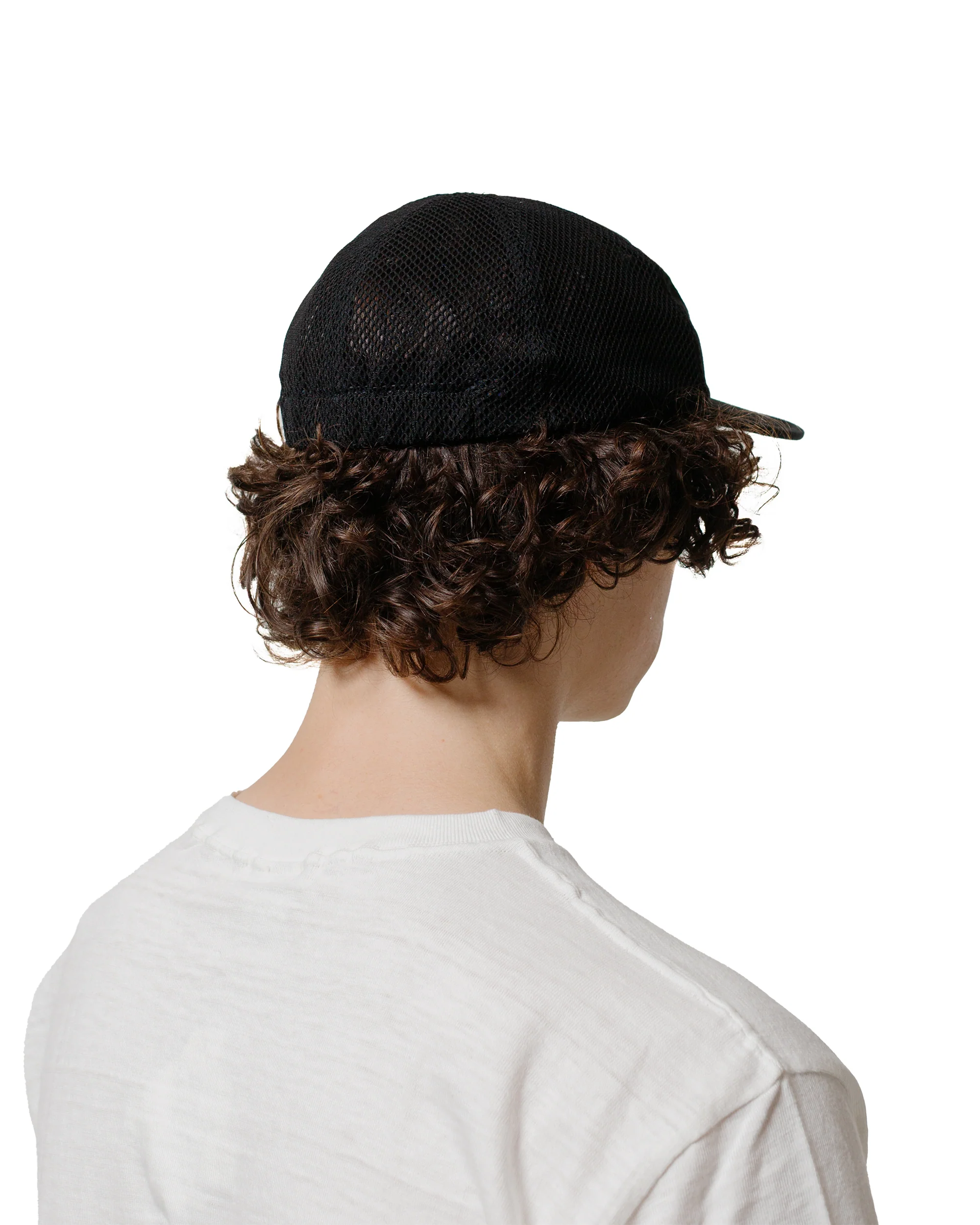 Found Feather 5 Panel Baseball Cap Typewriter Cloth Black - Image 3