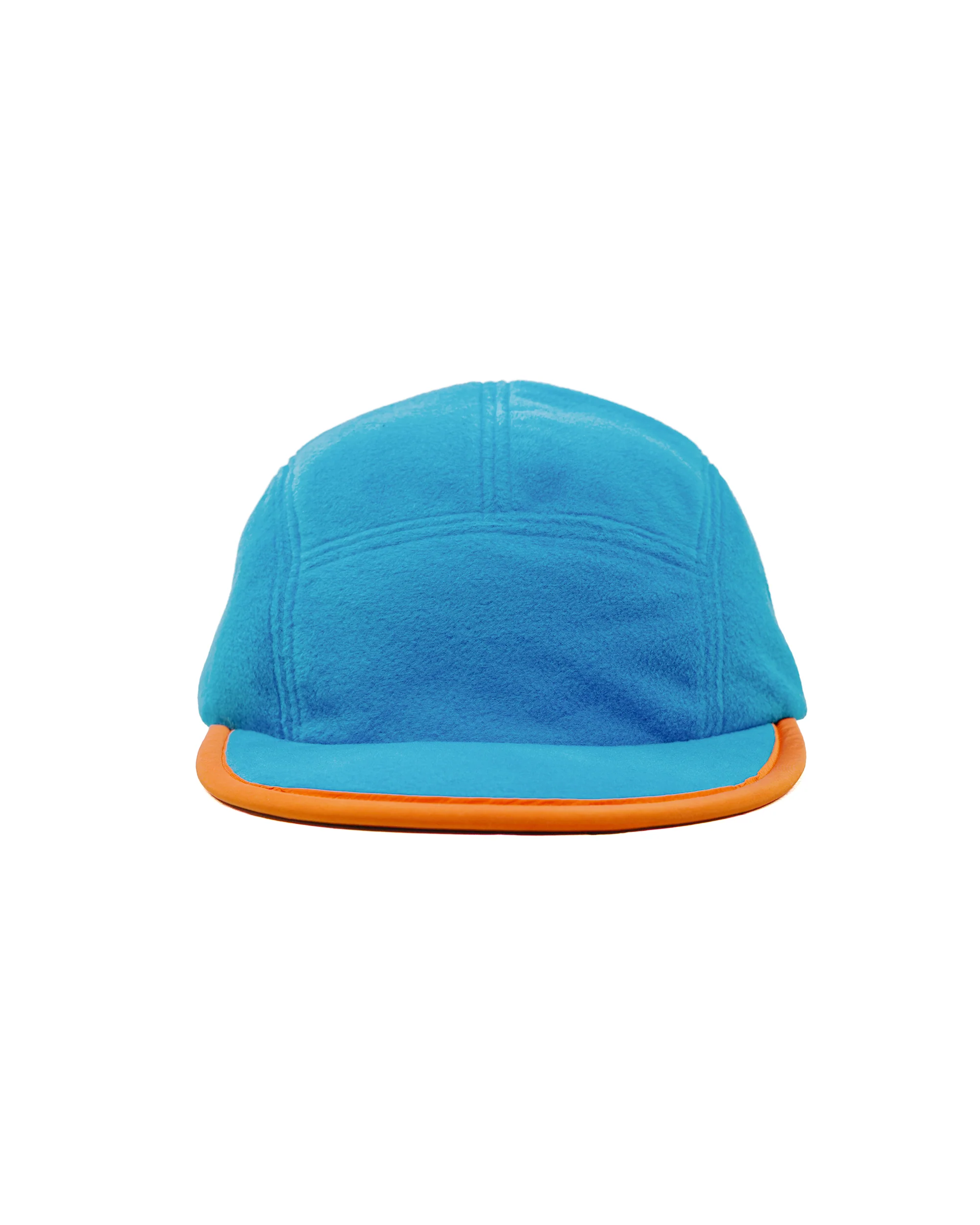 Found Feather 5 Panel Jet Cap Polar Fleece Blue Orange