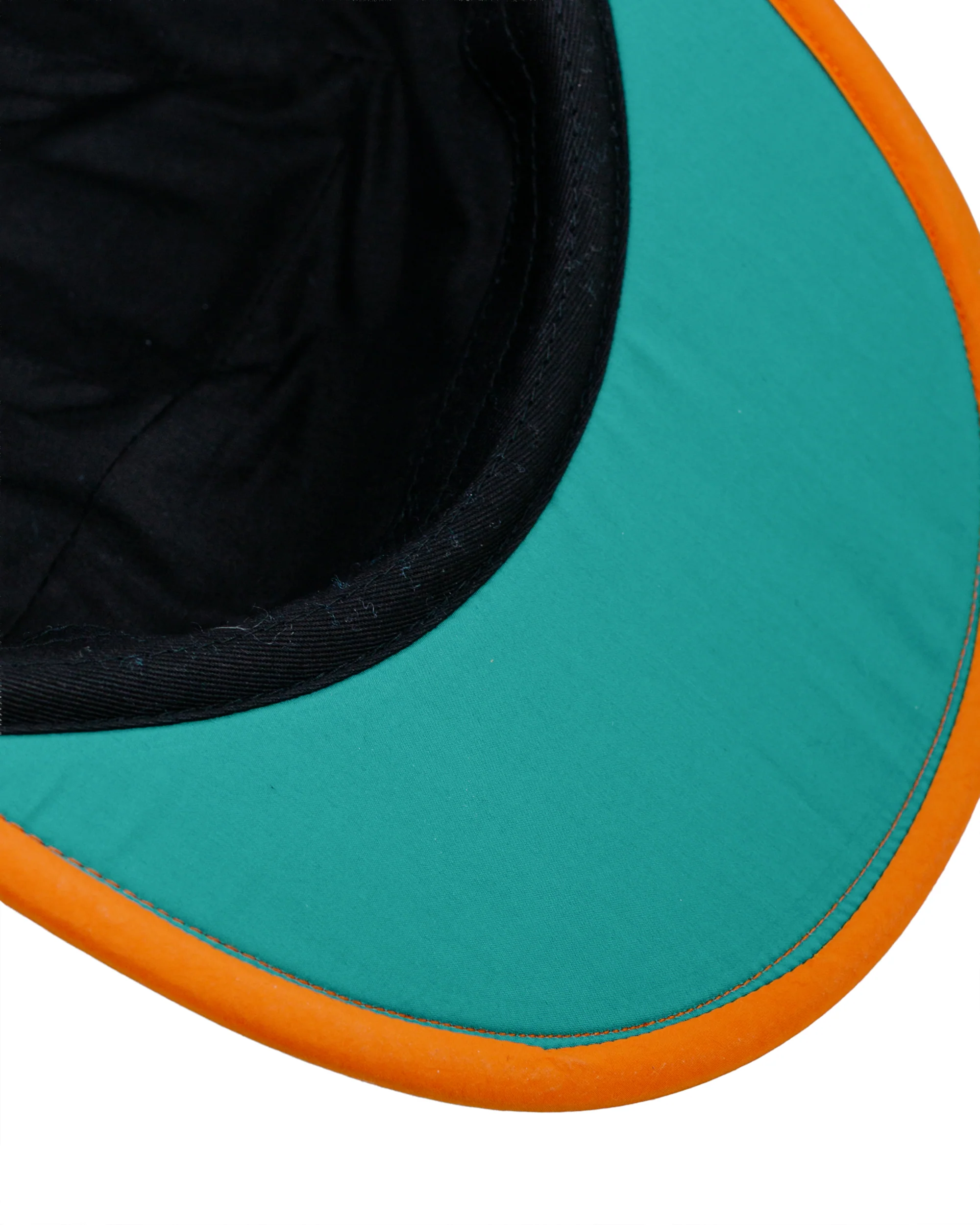 Found Feather 5 Panel Jet Cap Polar Fleece Blue Orange - Image 3