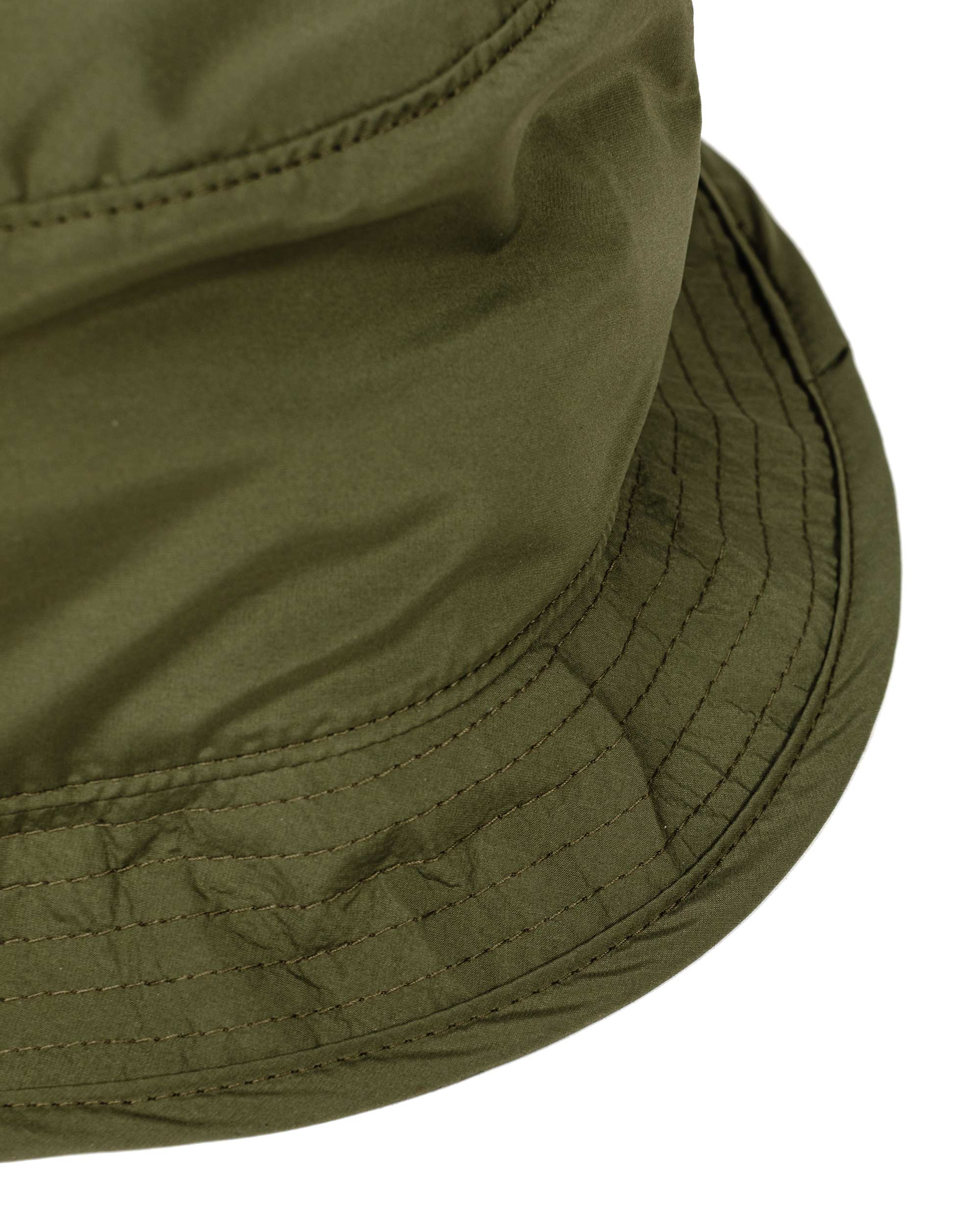 Found Feather Boonie Crusher Hat Poly Dyed Taffeta Olive - Image 4