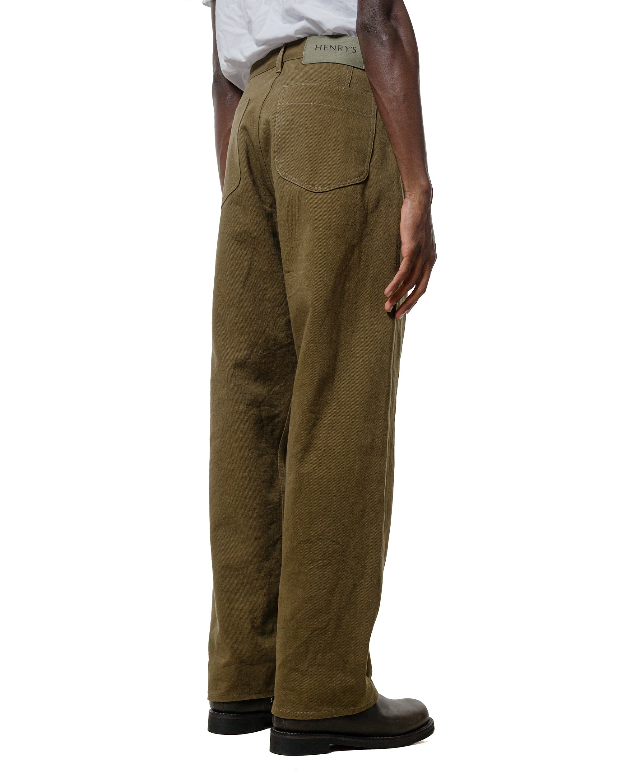 HENRY'S Curved Jeans Crushed Olive - Image 3