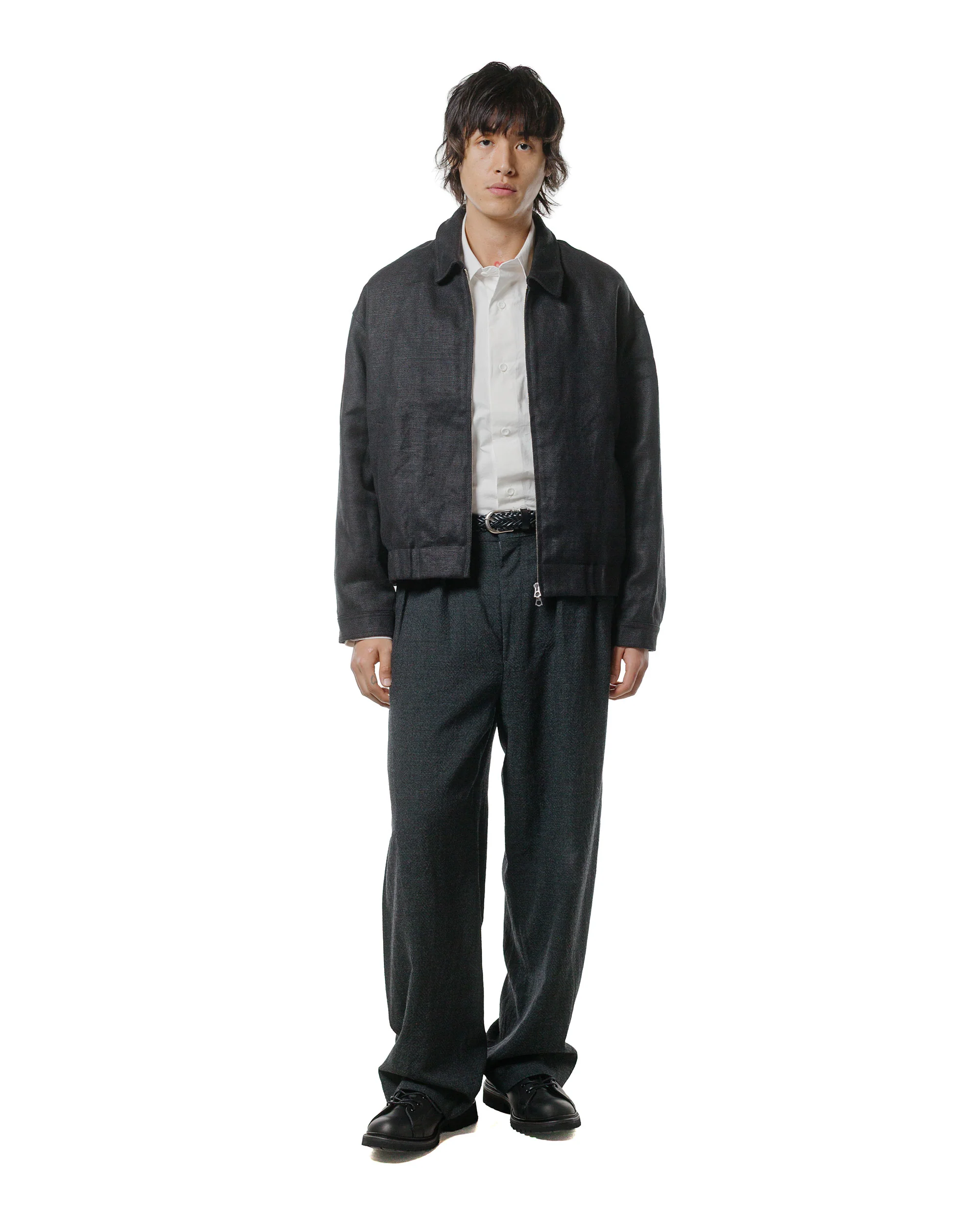 James Coward Machine Jacket Black Belgian Linen - Image 4