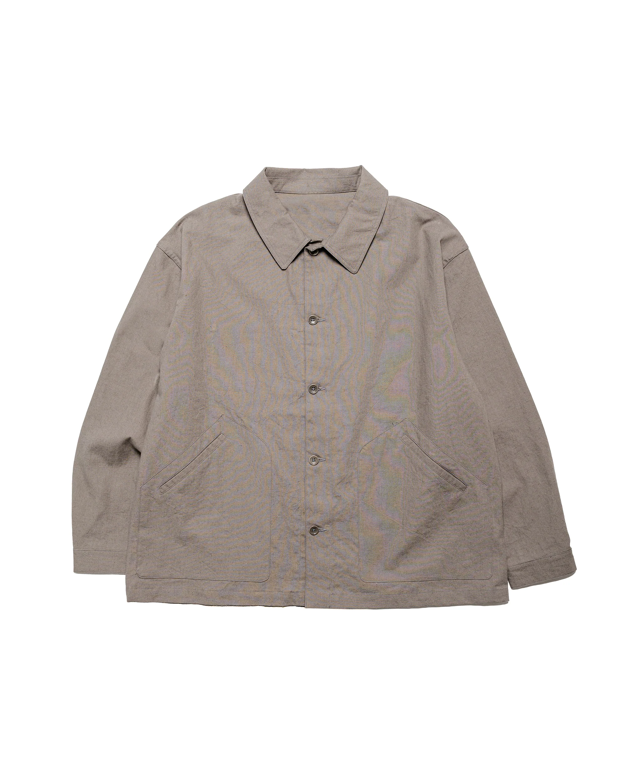 James Coward Signal Shirt Mid Grey Overdyed Canvas