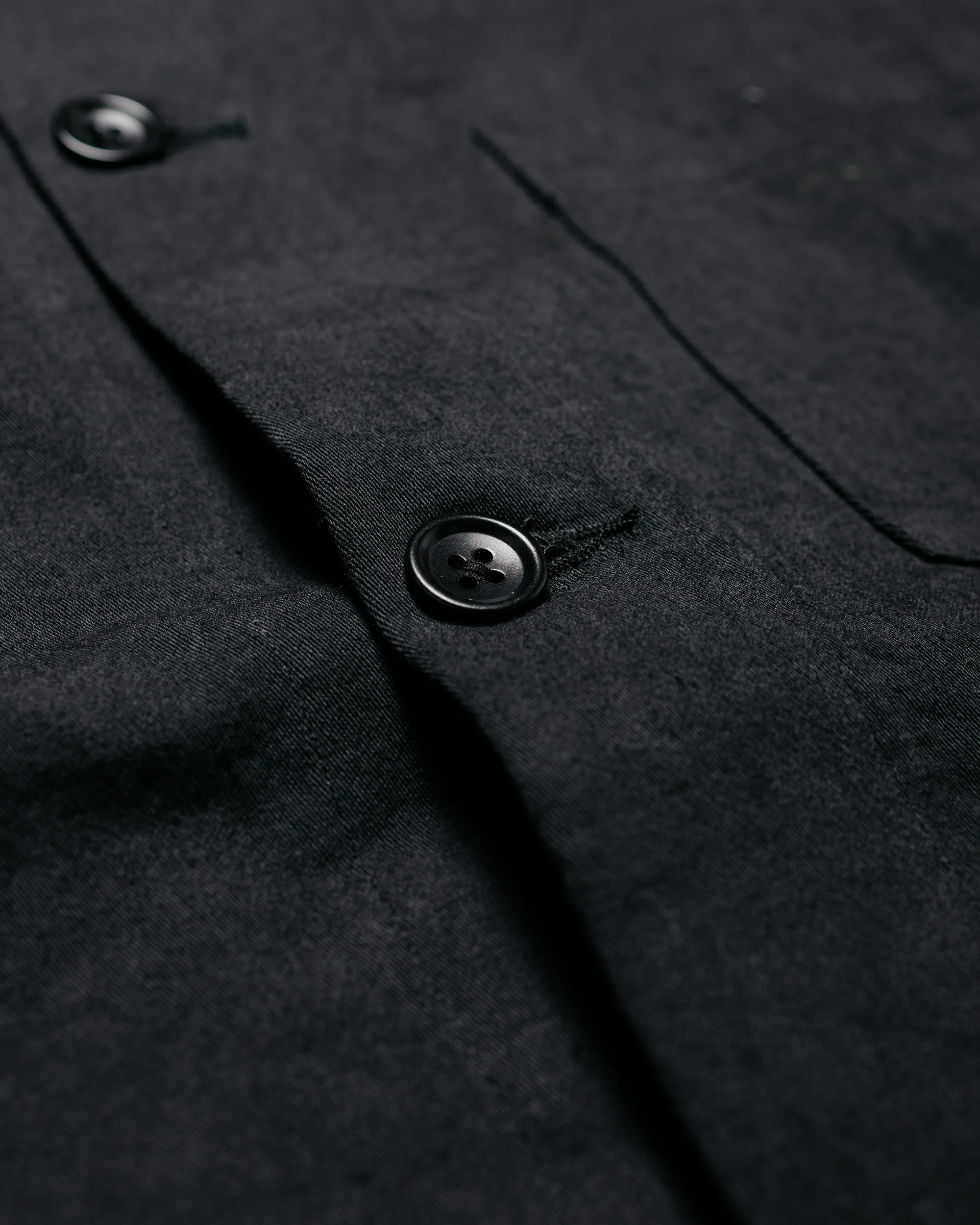 James Coward Travail Shirt Black Drum Dyed Back Satin - Image 6