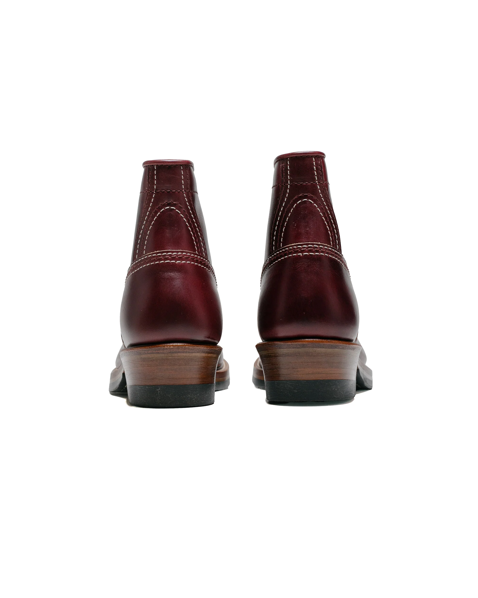 John Lofgren Bootmaker Donkey Puncher Boots Horween Leather CXL Burgundy - Image 4