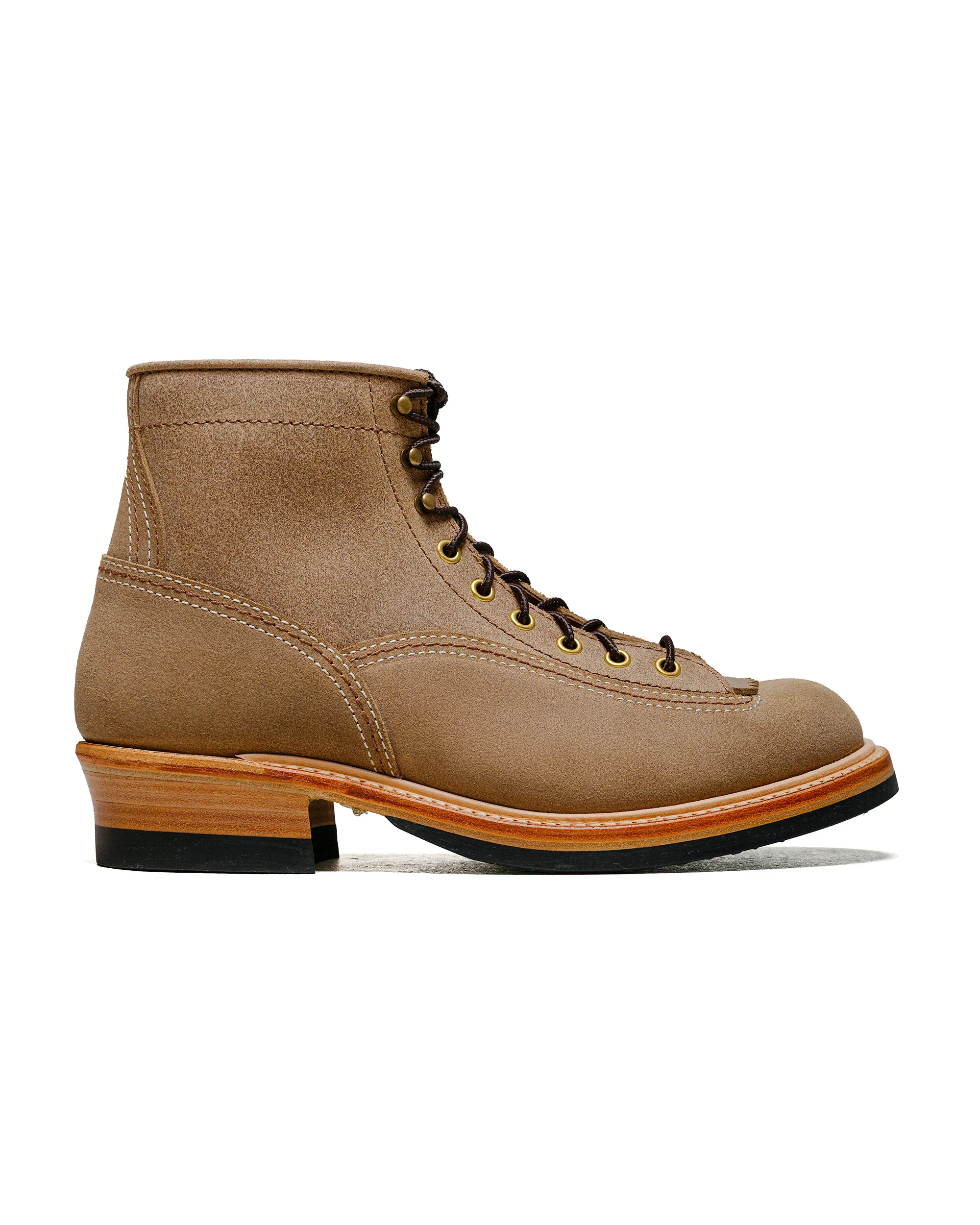 John Lofgren Bootmaker Donkey Puncher Boots Horween Leather CXL Natural Roughout