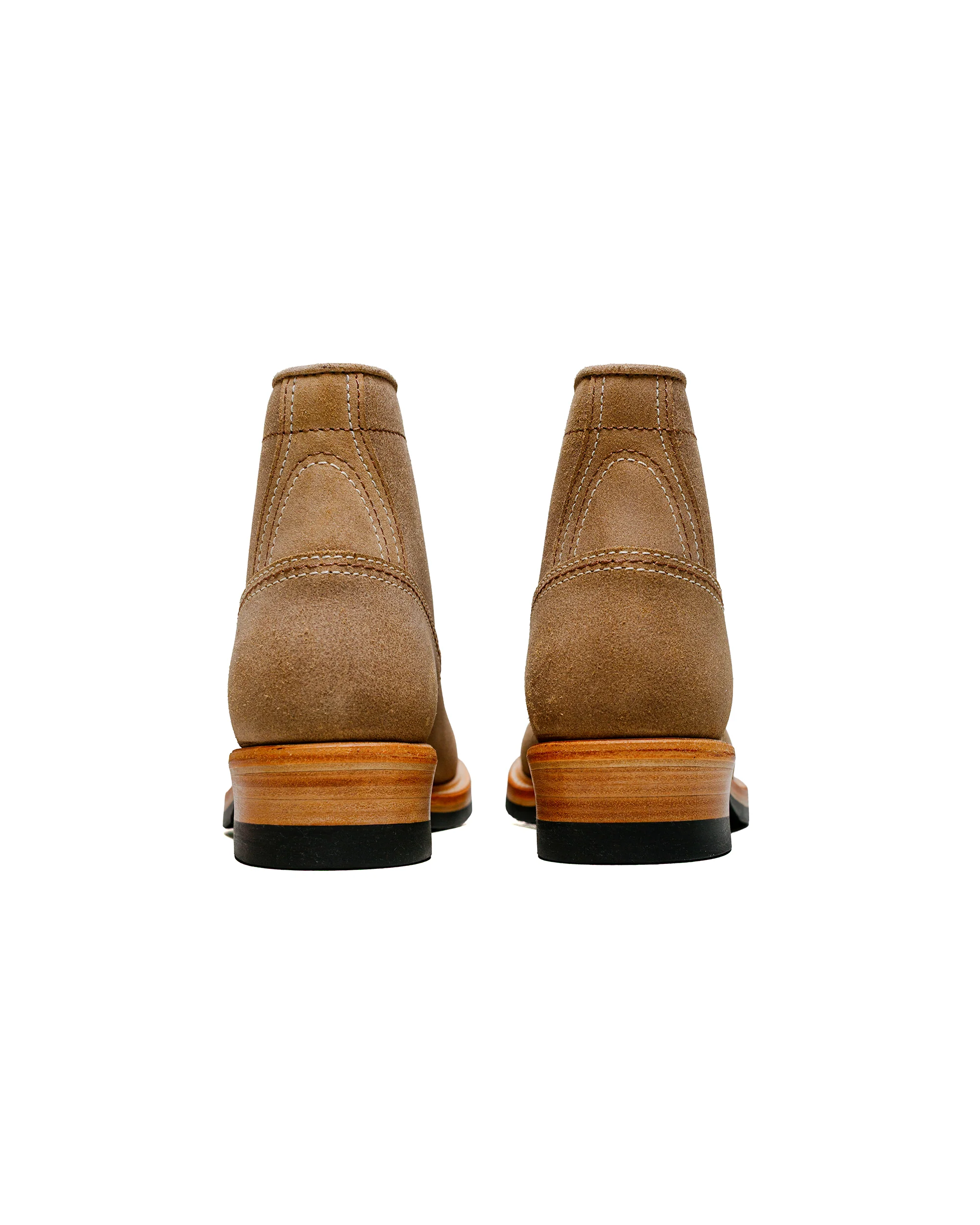 John Lofgren Bootmaker Donkey Puncher Boots Horween Leather CXL Natural Roughout - Image 4