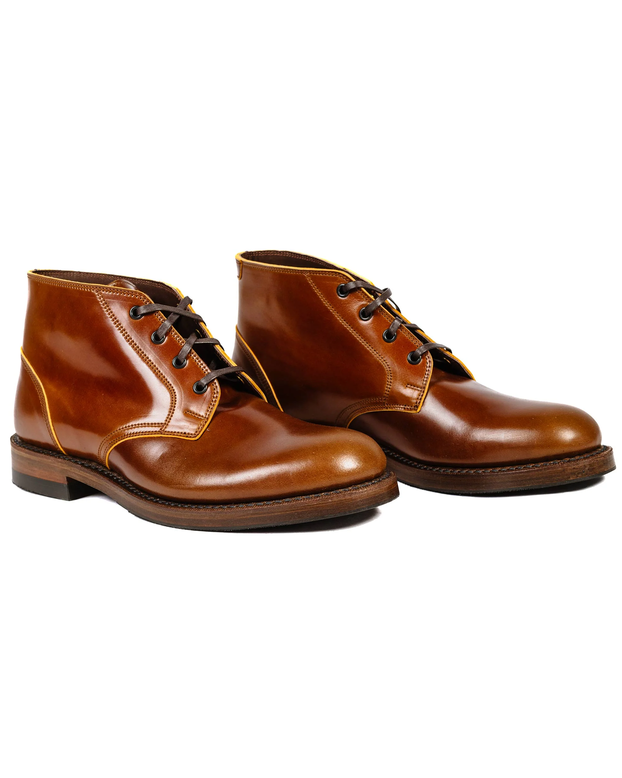 John Lofgren Bootmaker The Steadfast Chukka Boots Shinki Hikaku Shell Cordovan Cognac - Image 2
