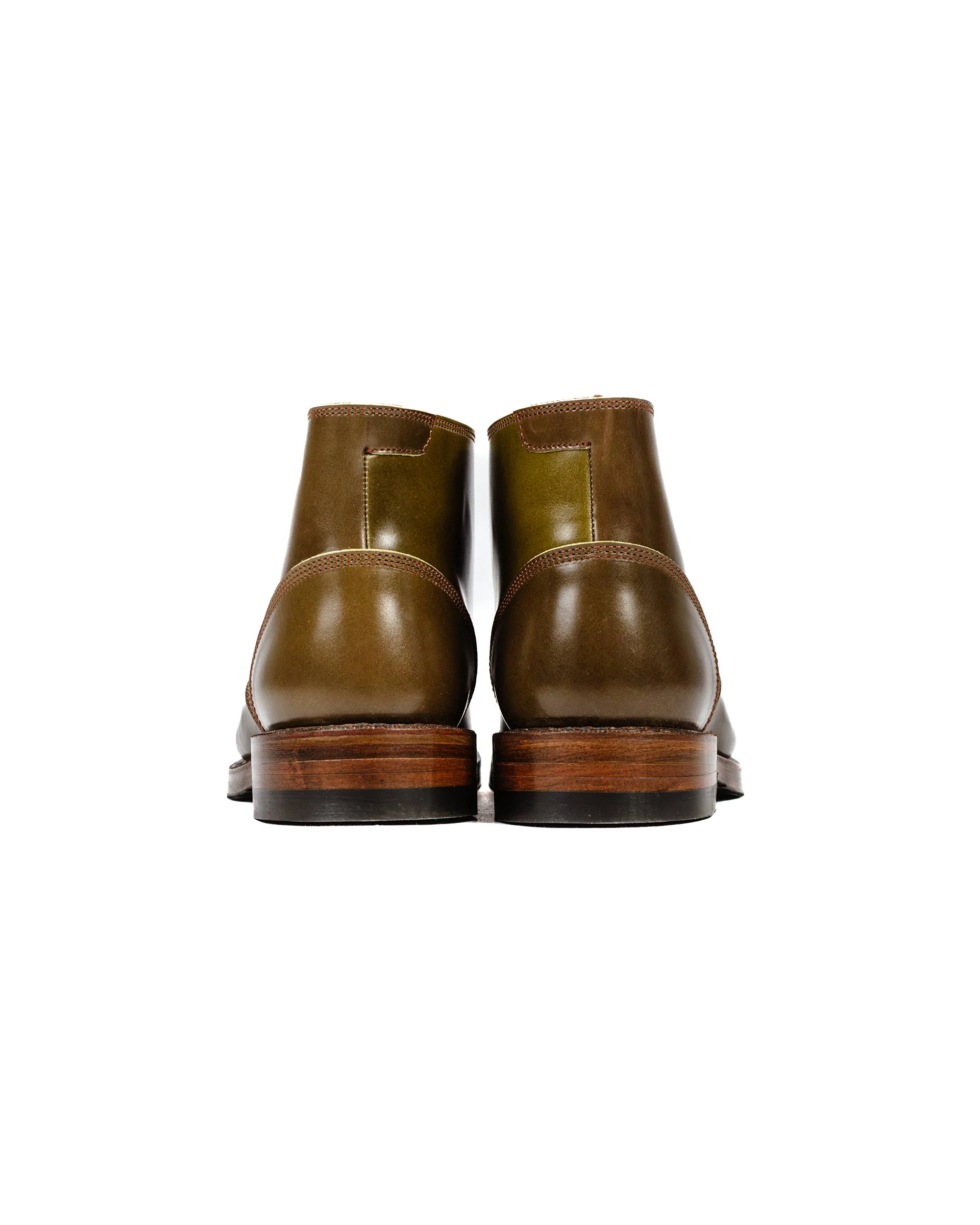 John Lofgren Bootmaker The Steadfast Chukka Boots Shinki Hikaku Shell Cordovan Olive - Image 4