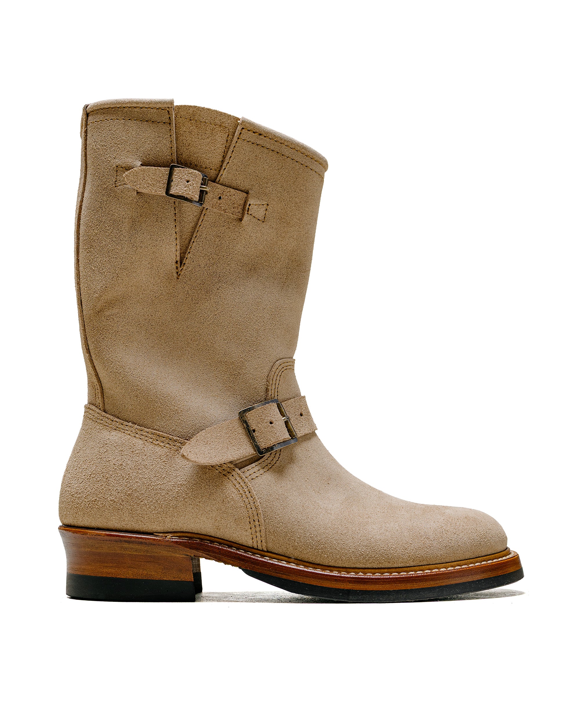 John Lofgren Bootmaker Wabash Engineer Boots Horween CXL Natural Roughout