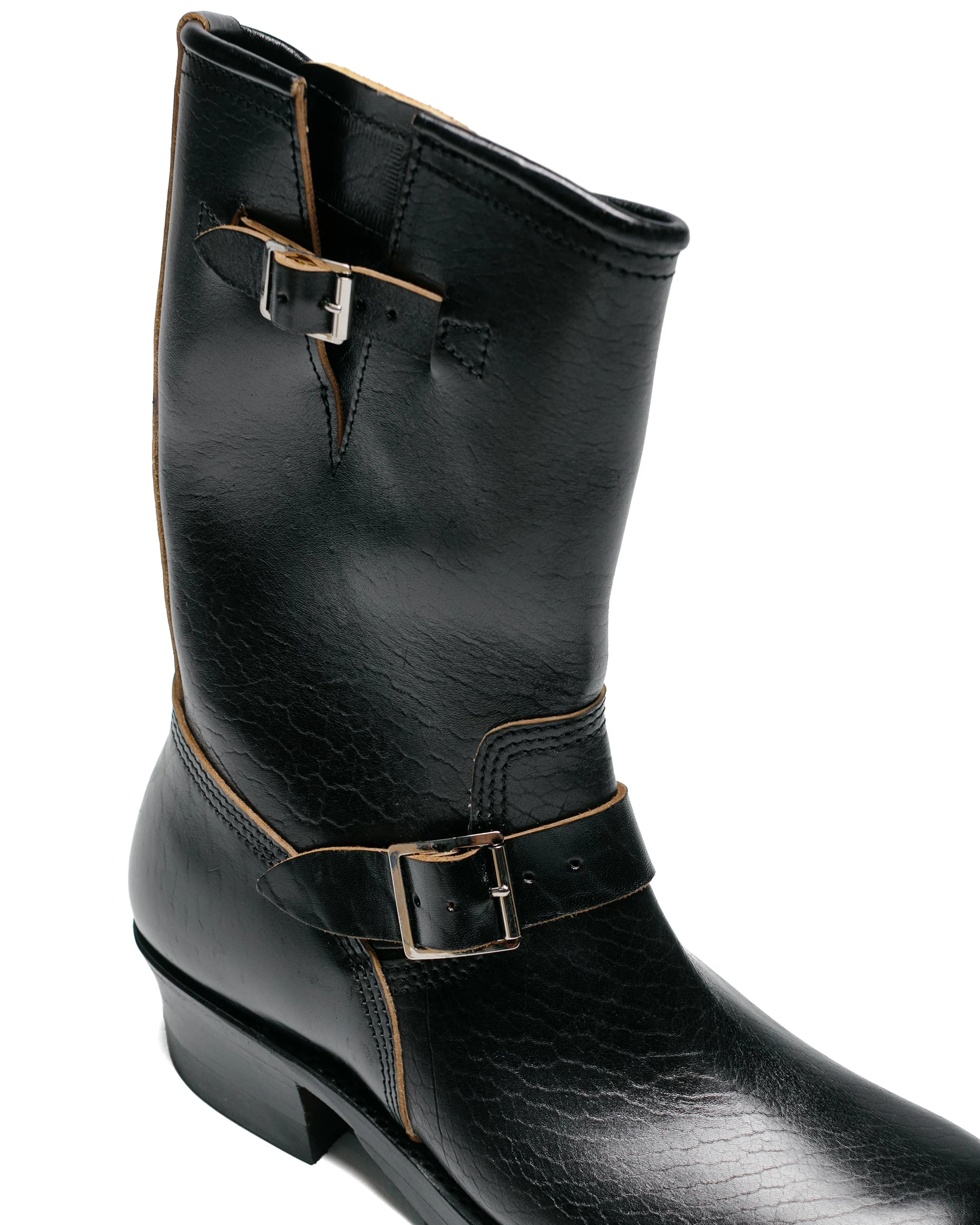 John Lofgren Bootmaker Wabash Engineer Boots Shinki Hikaku Horsebutt Black - Image 3