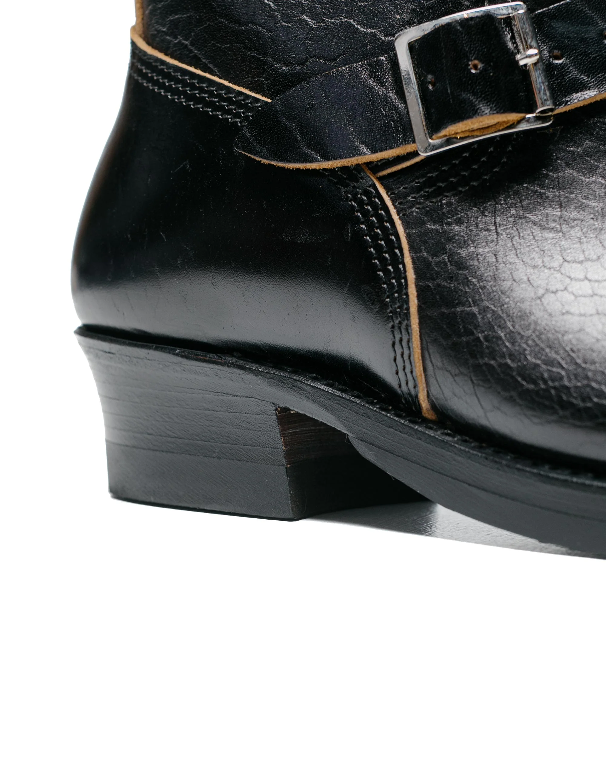 John Lofgren Bootmaker Wabash Engineer Boots Shinki Hikaku Horsebutt Black - Image 4