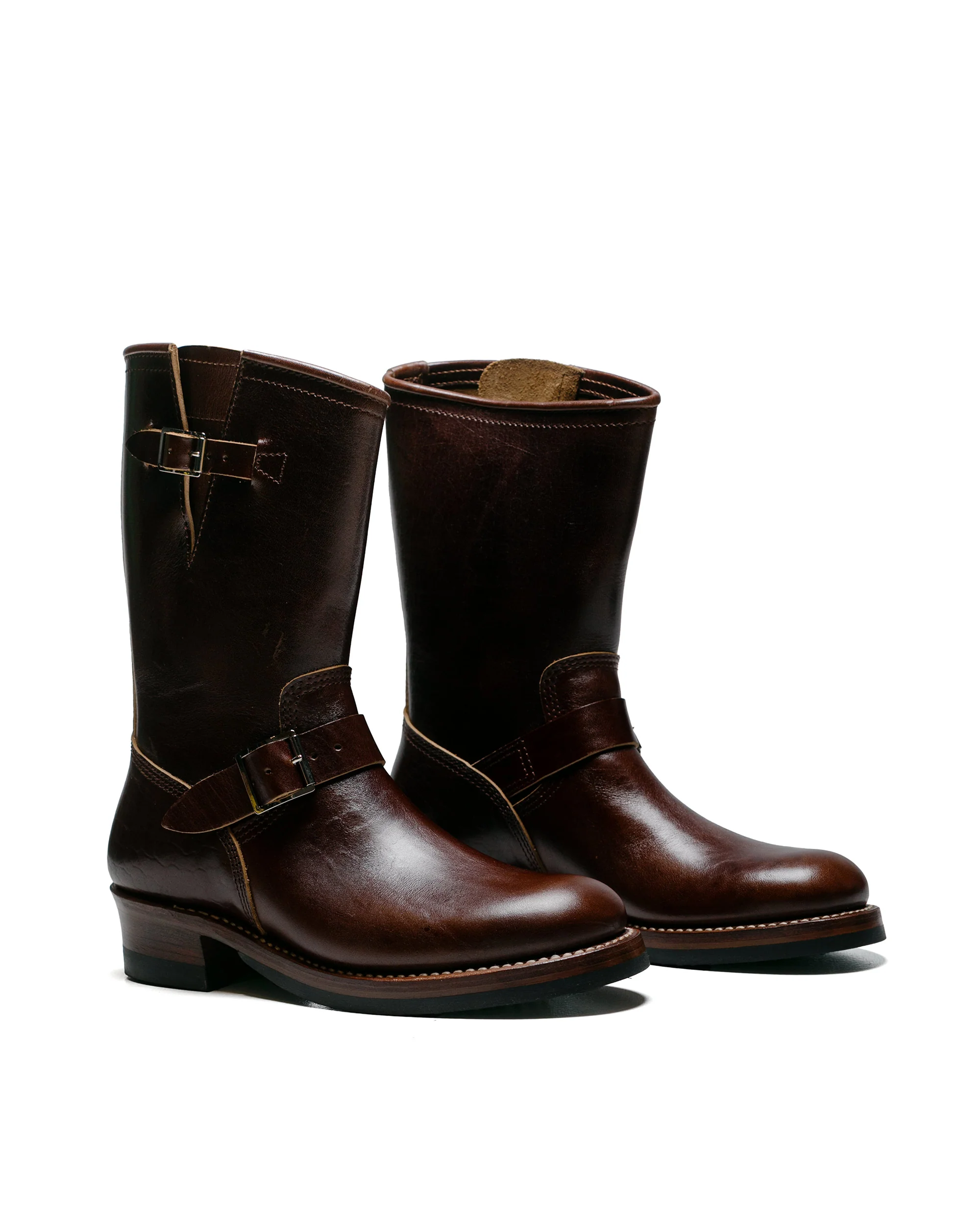 John Lofgren Bootmaker Wabash Engineer Boots Shinki Hikaku Horsebutt Dark Brown - Image 2