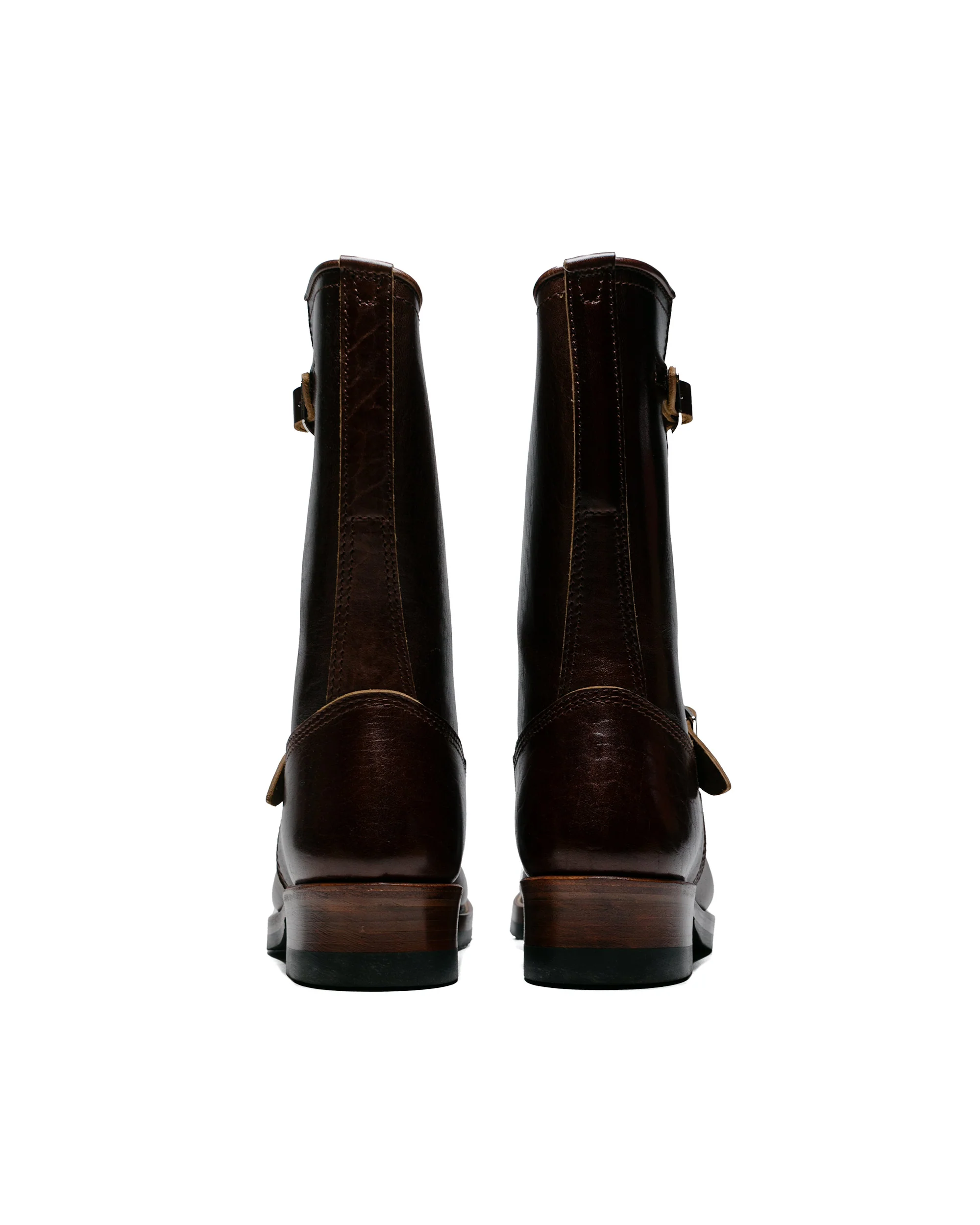 John Lofgren Bootmaker Wabash Engineer Boots Shinki Hikaku Horsebutt Dark Brown - Image 4