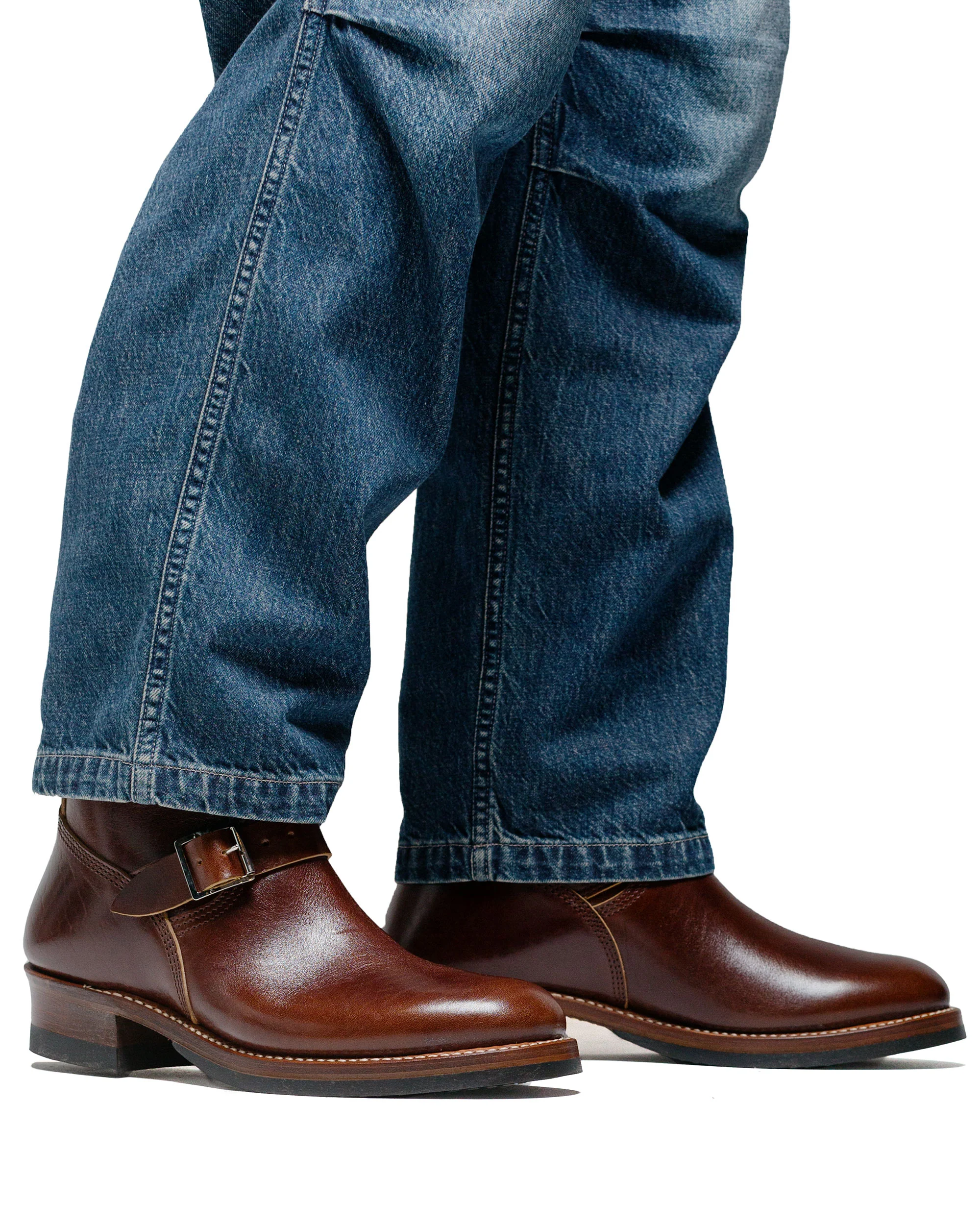 John Lofgren Bootmaker Wabash Engineer Boots Shinki Hikaku Horsebutt Dark Brown - Image 6